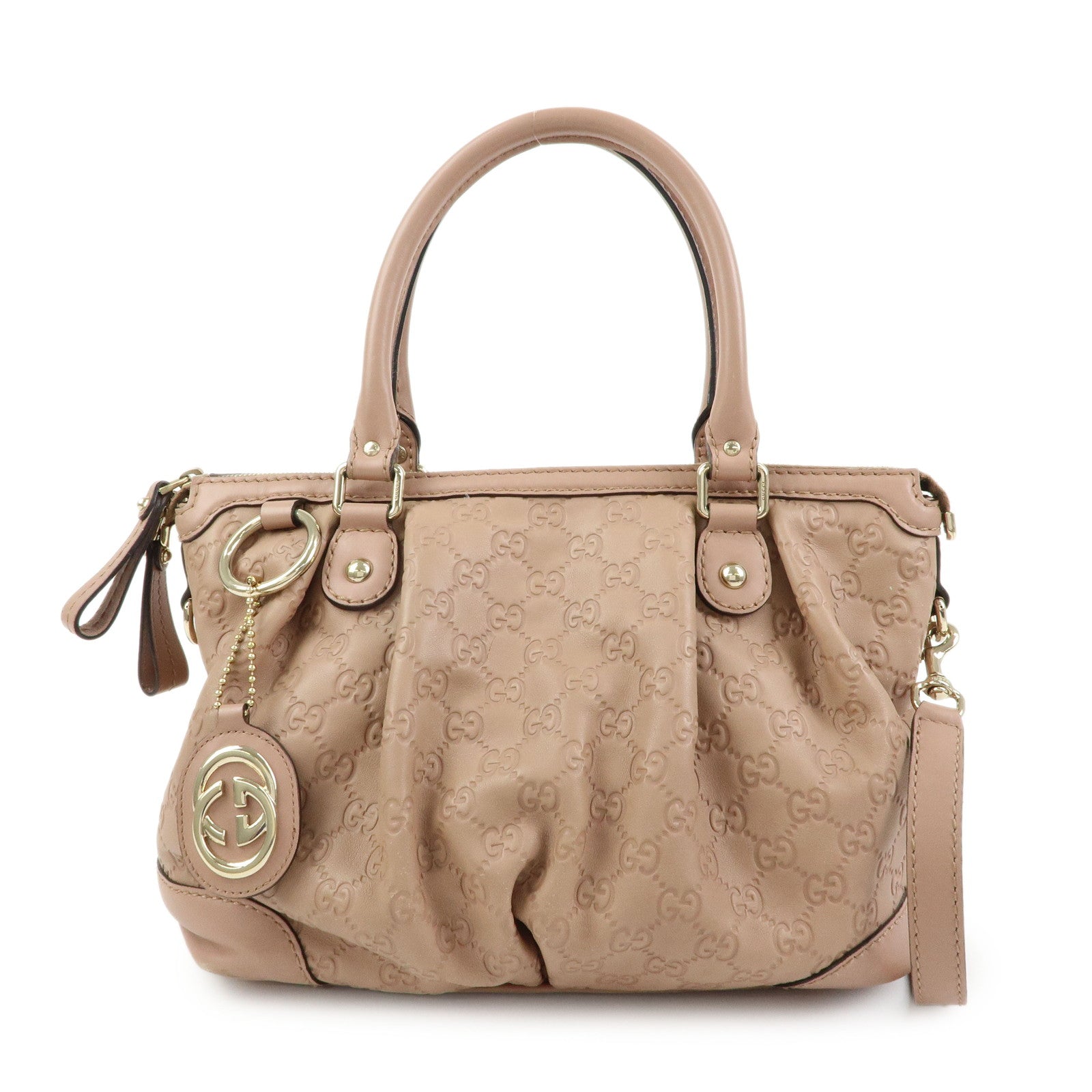 GUCCI Sukey Interlocking G Leather 2Way Shoulder Hand Bag 247902