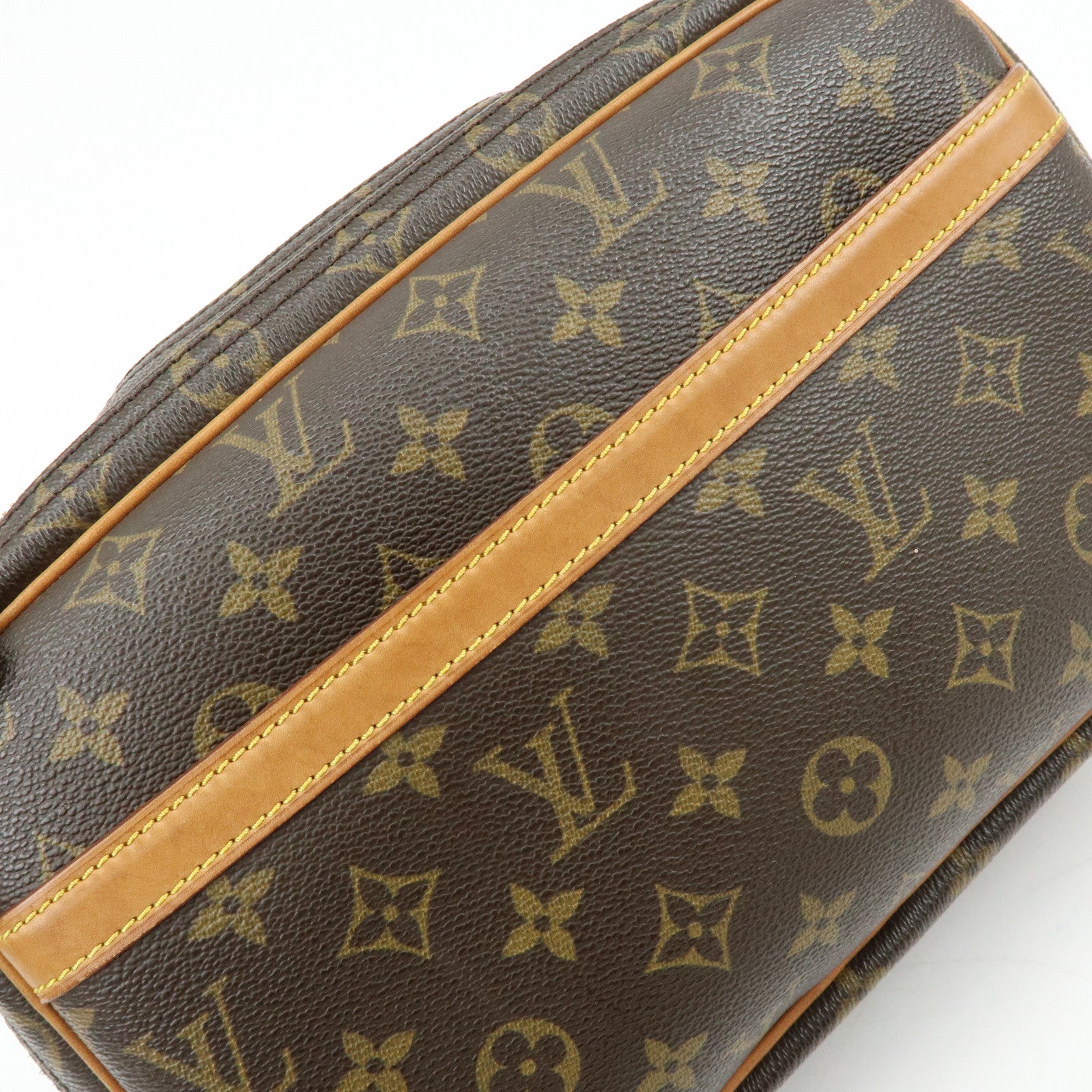 Louis Vuitton Monogram Reporter PM Shoulder Crossbody Bag Brown M45254