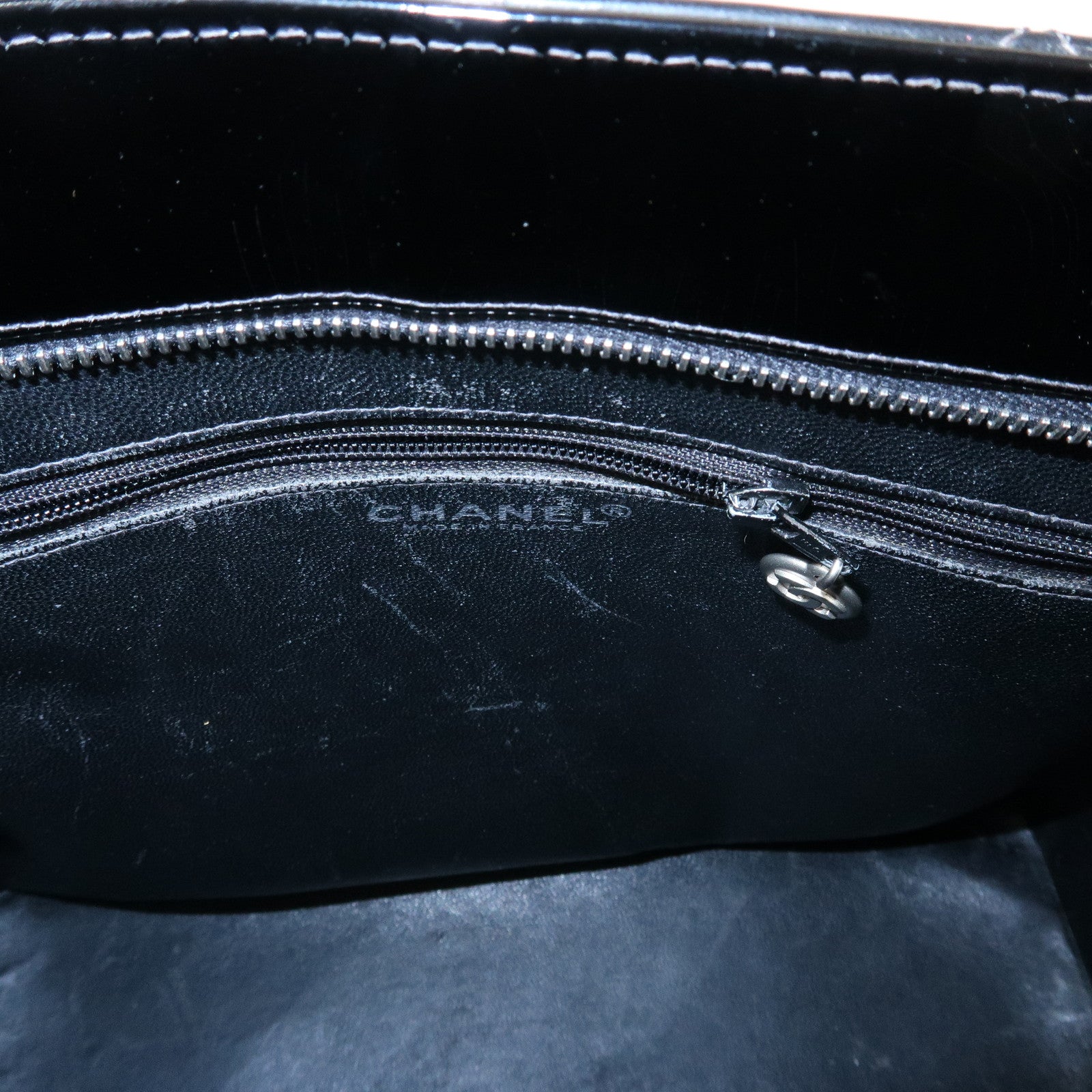 CHANEL Matelasse COCO Mark Medallion Tote Bag Hand Bag Black A01804