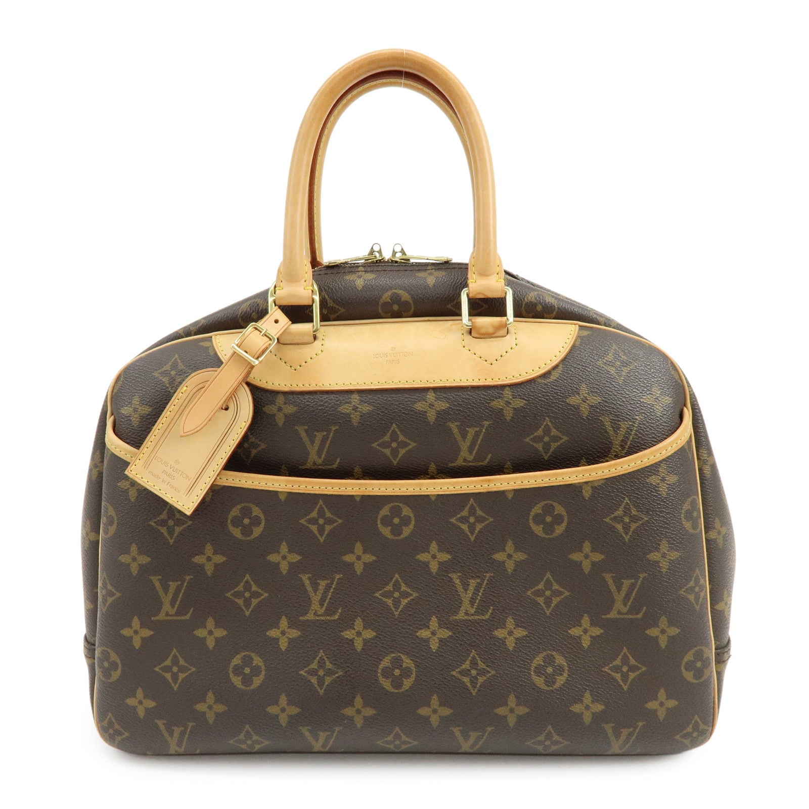 Louis Vuitton Monogram Deauville Canvas Hand Bag Brown M47270