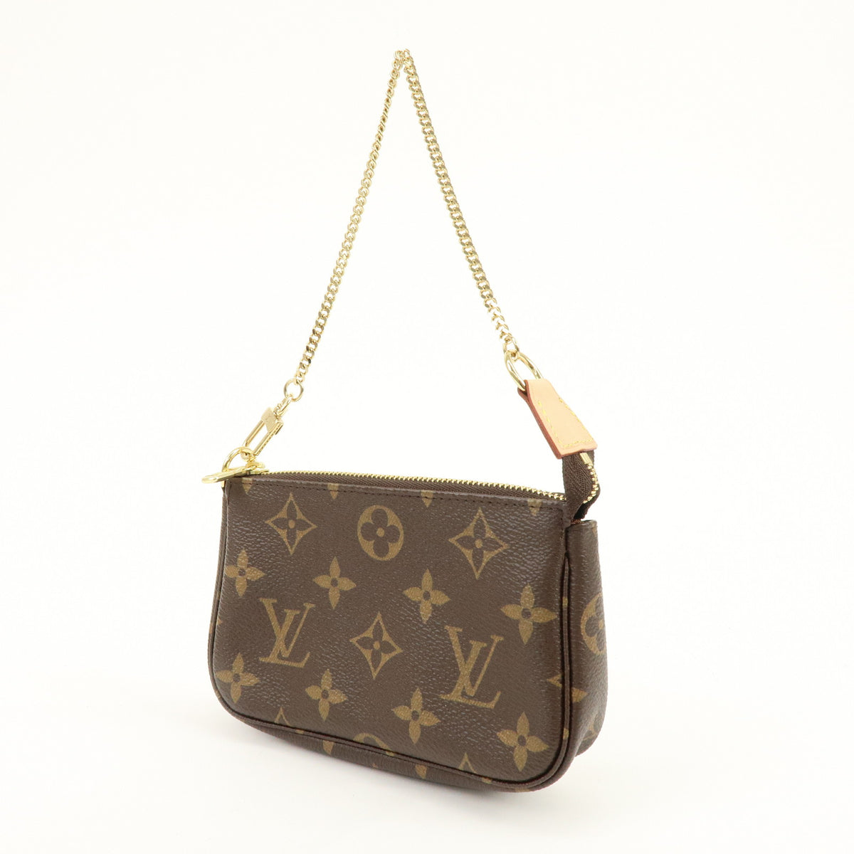 Louis Vuitton Monogram Mini Pochette Accessoires Hand Bag Bown M58009