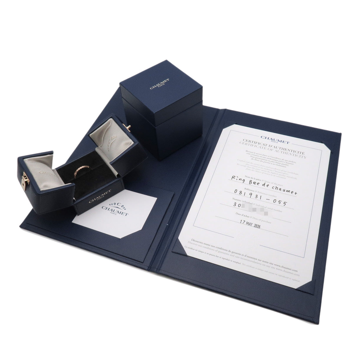 Chaumet Bee de Chaumet Bee My Love Honeycomb Ring K18PG #55 081931