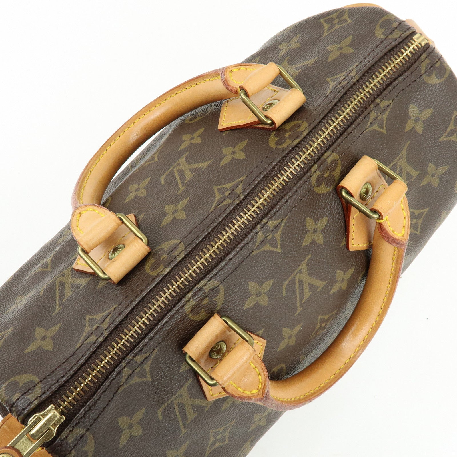 Louis Vuitton Monogram Speedy 25 Boston Bag Hand Bag Brown M41528