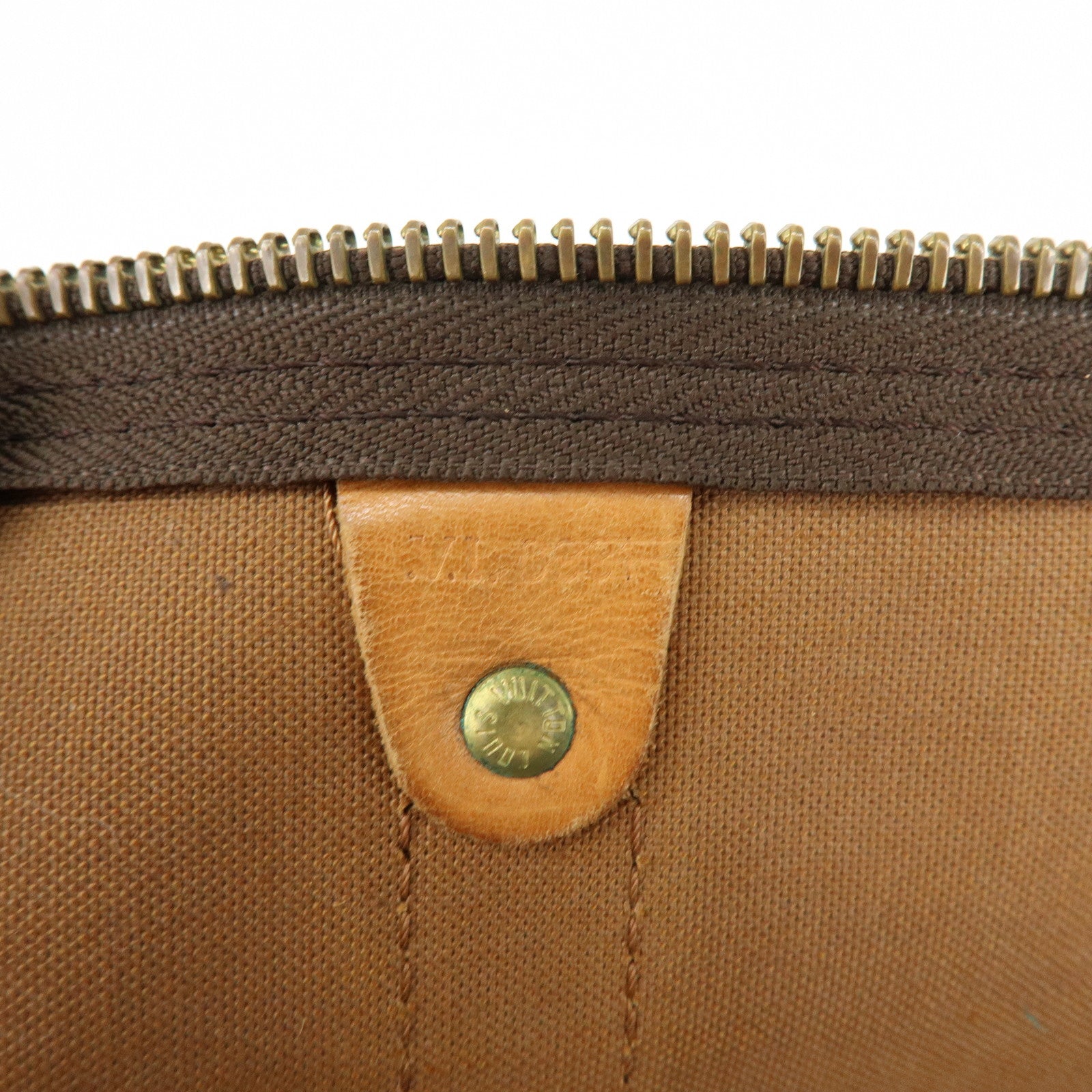 Louis Vuitton Monogram Keep All Bandouliere 50 Boston Bag Brown M41416