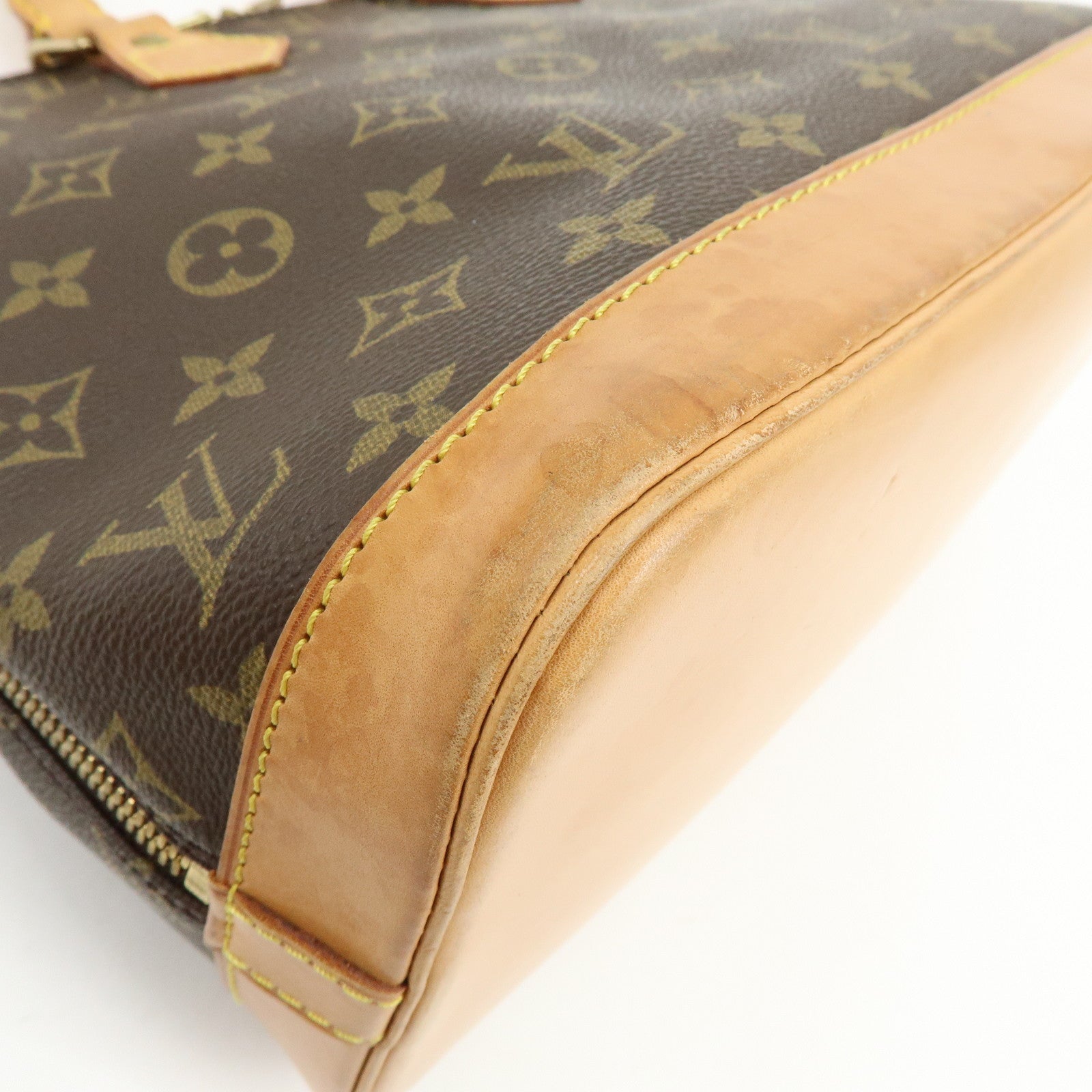 Louis Vuitton Monogram Canvas Alma Hand Bag Brown M51130