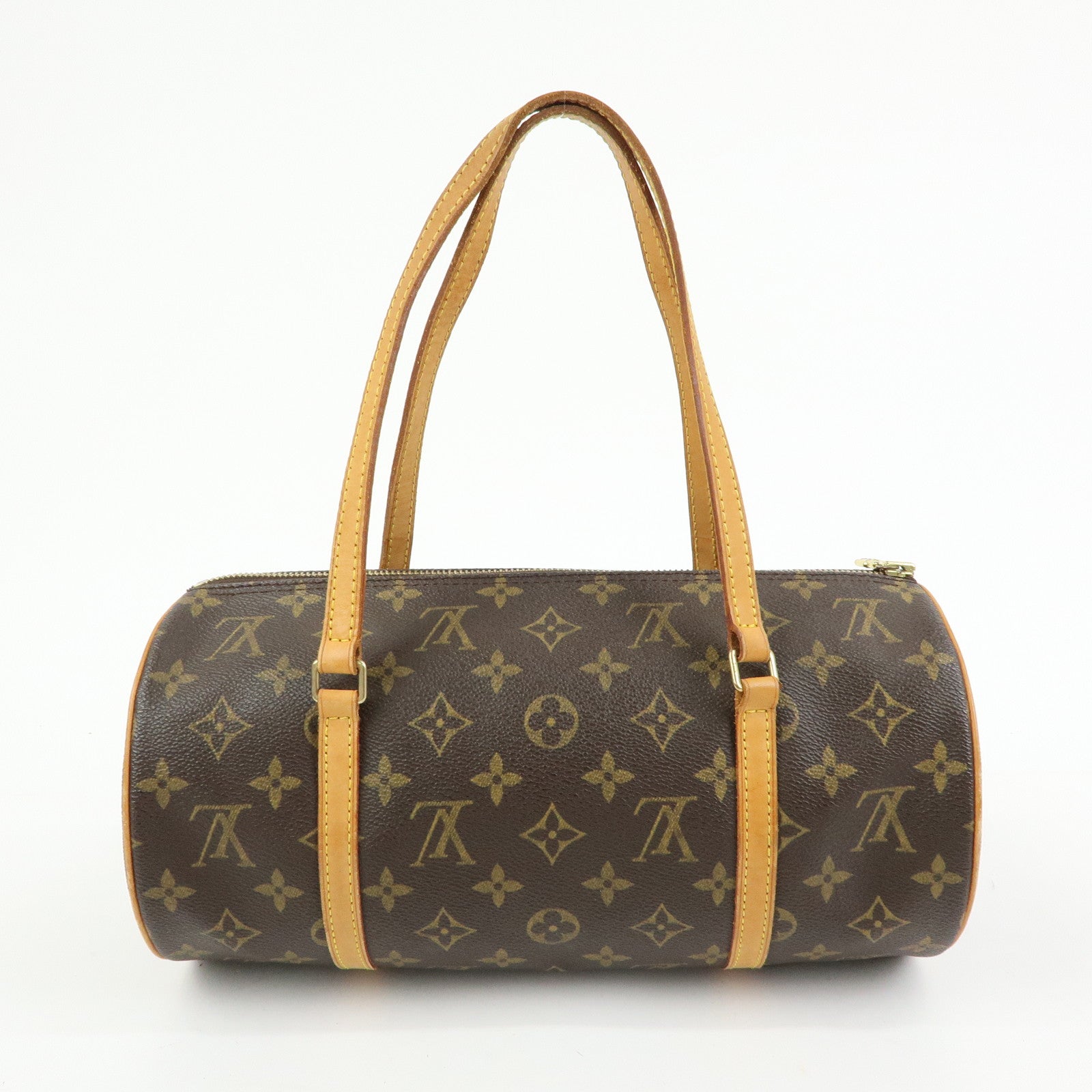 Louis Vuitton Monogram Papillon 30 Hand Bag Brown M51385