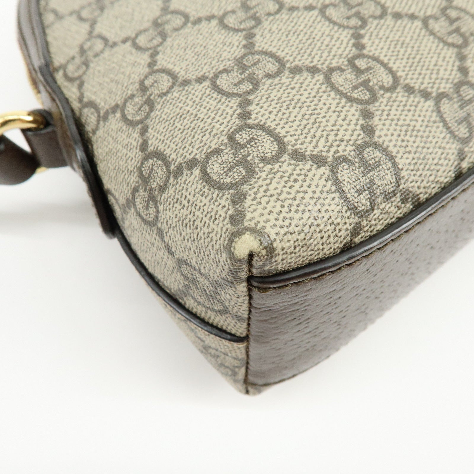 GUCCI Ophidia Sherry GG Supreme Leather Shoulder Bag Beige 499621