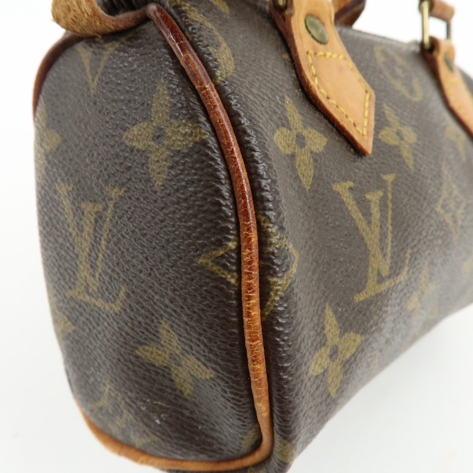 Louis Vuitton Monogram Canvas Mini Speedy Hand Bag & Strap M41534