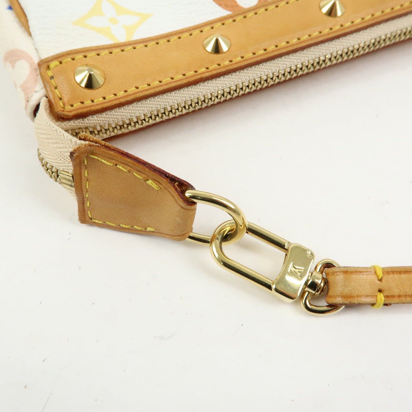 Louis Vuitton Monogram Multicolor Pochette Accessoires Blanc M92649