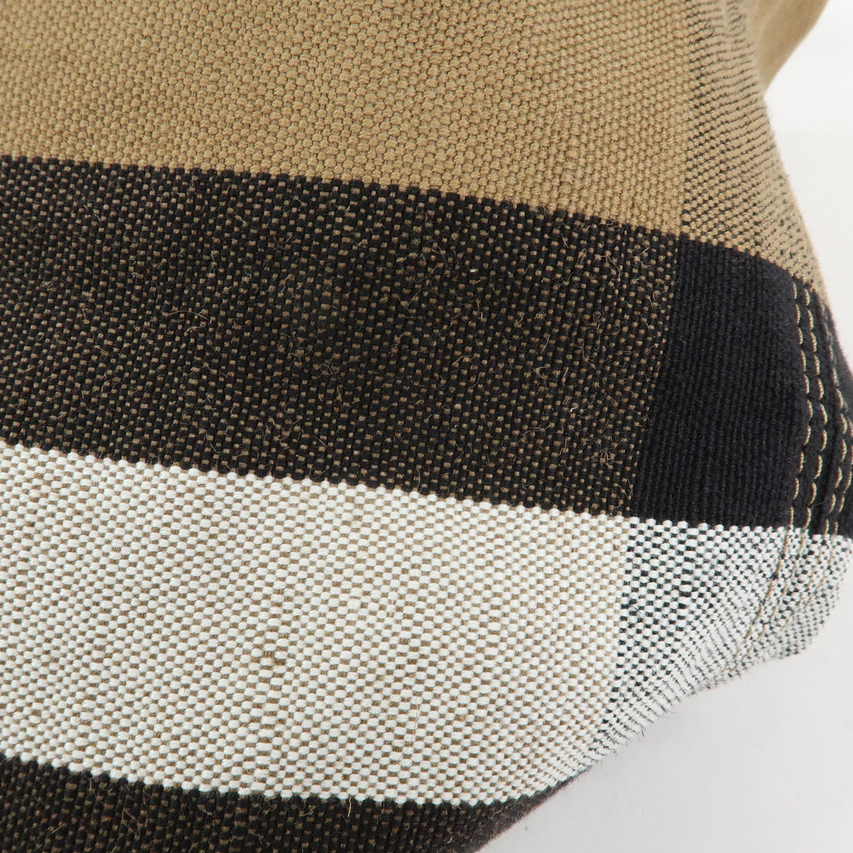 BURBERRY Nova Plaid Ashby Canvas Leather 2Way Bag Shoulder Bag Black