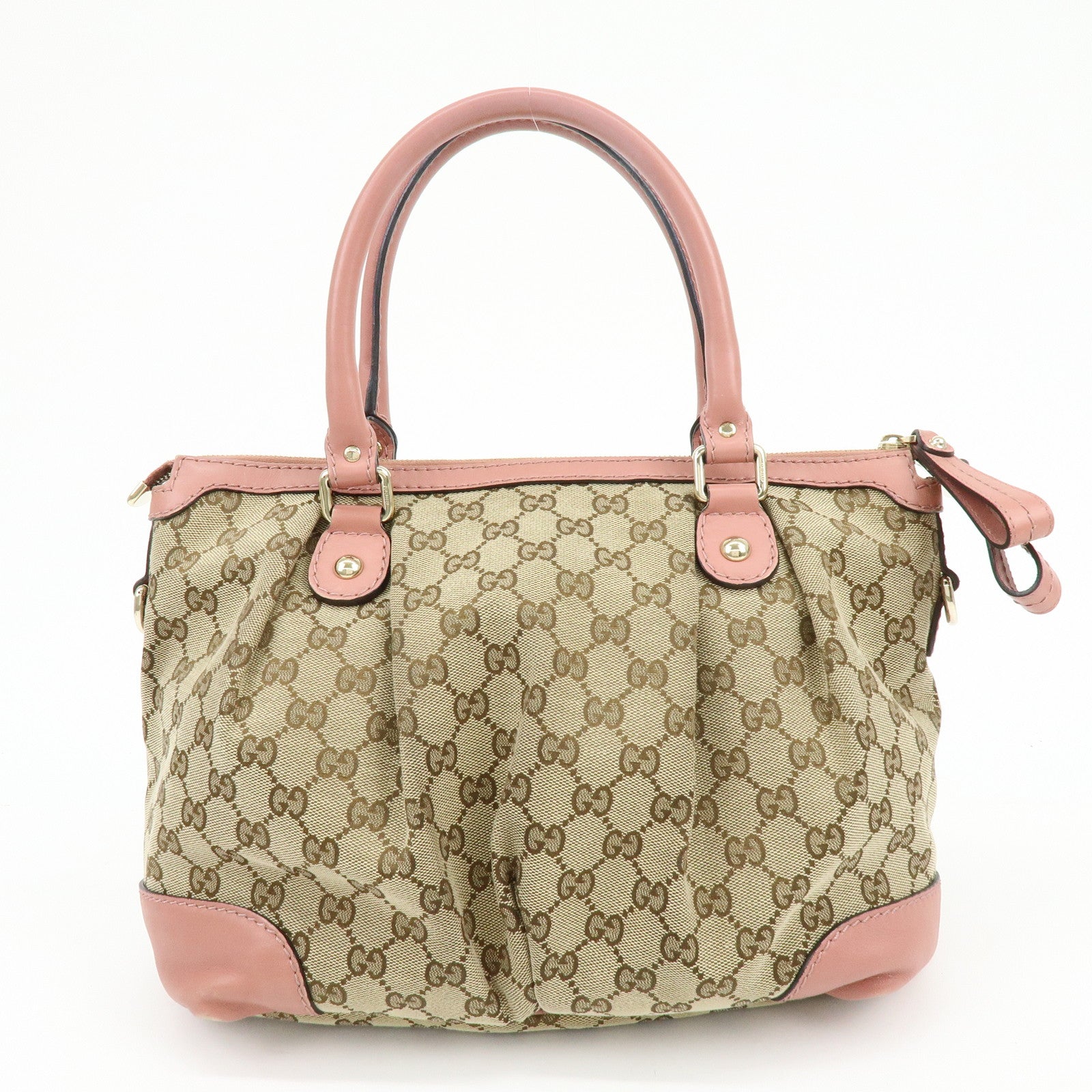 未使用級✨ GUCCI Sukey スーキー GGキャンバス 2way バッグ GUCCI Sukey GG Canvas Leather 2Way Shoulder Bag Pink 247902