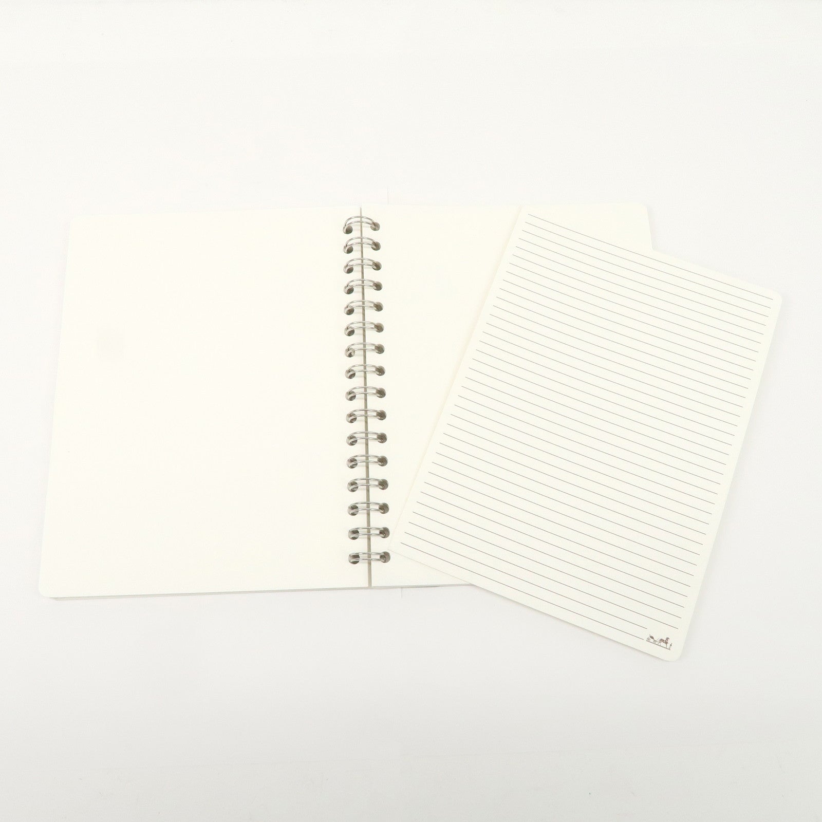 HERMES Togo Leather Ulysse MM □O Stamped Notebook Cover Potiron Orange Used