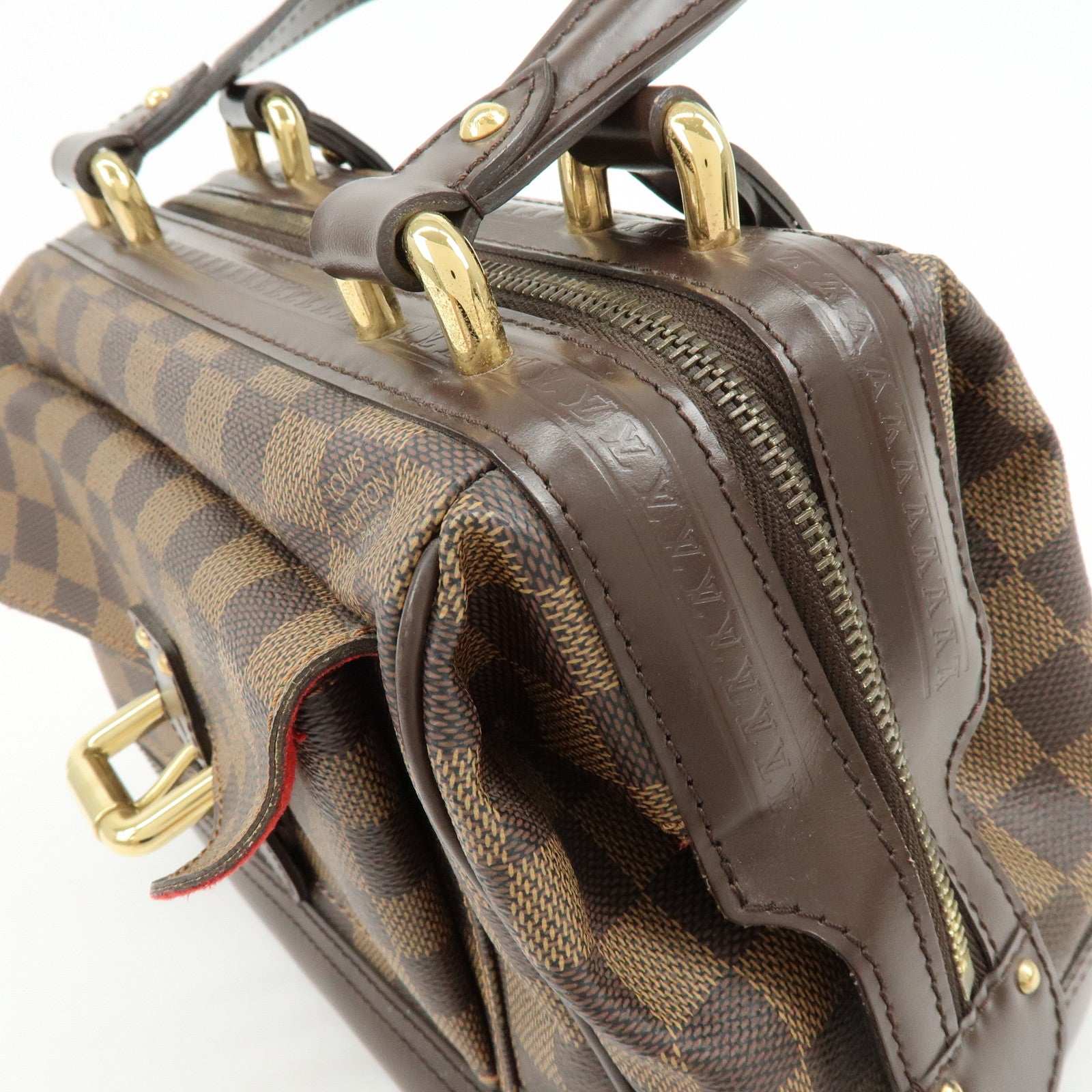 Louis Vuitton Damier Ebene Knightsbridge Boston Bag Hand Bag N51201