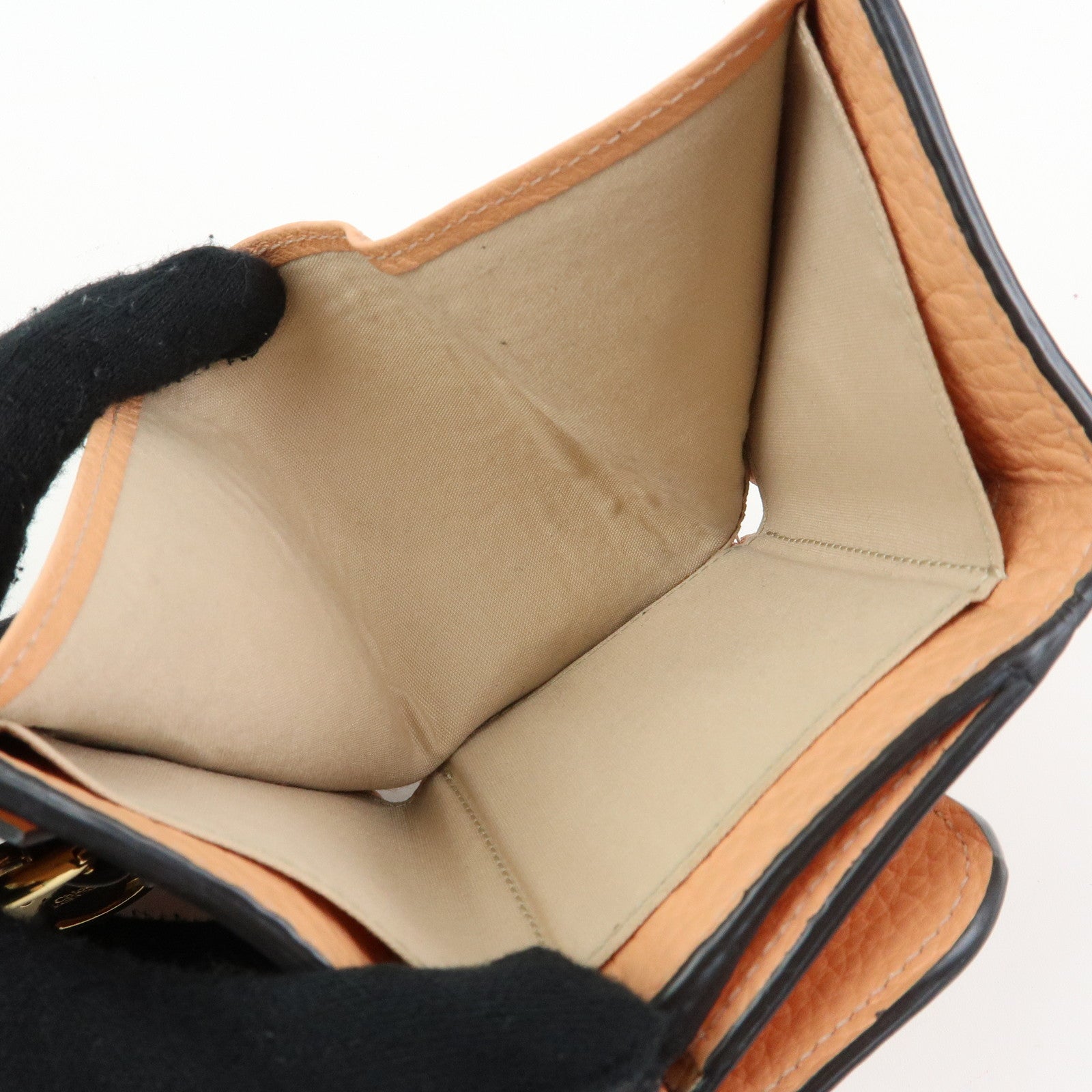 Chloe Set of 2 Alphabet Paddington Leather Long Compact Wallet