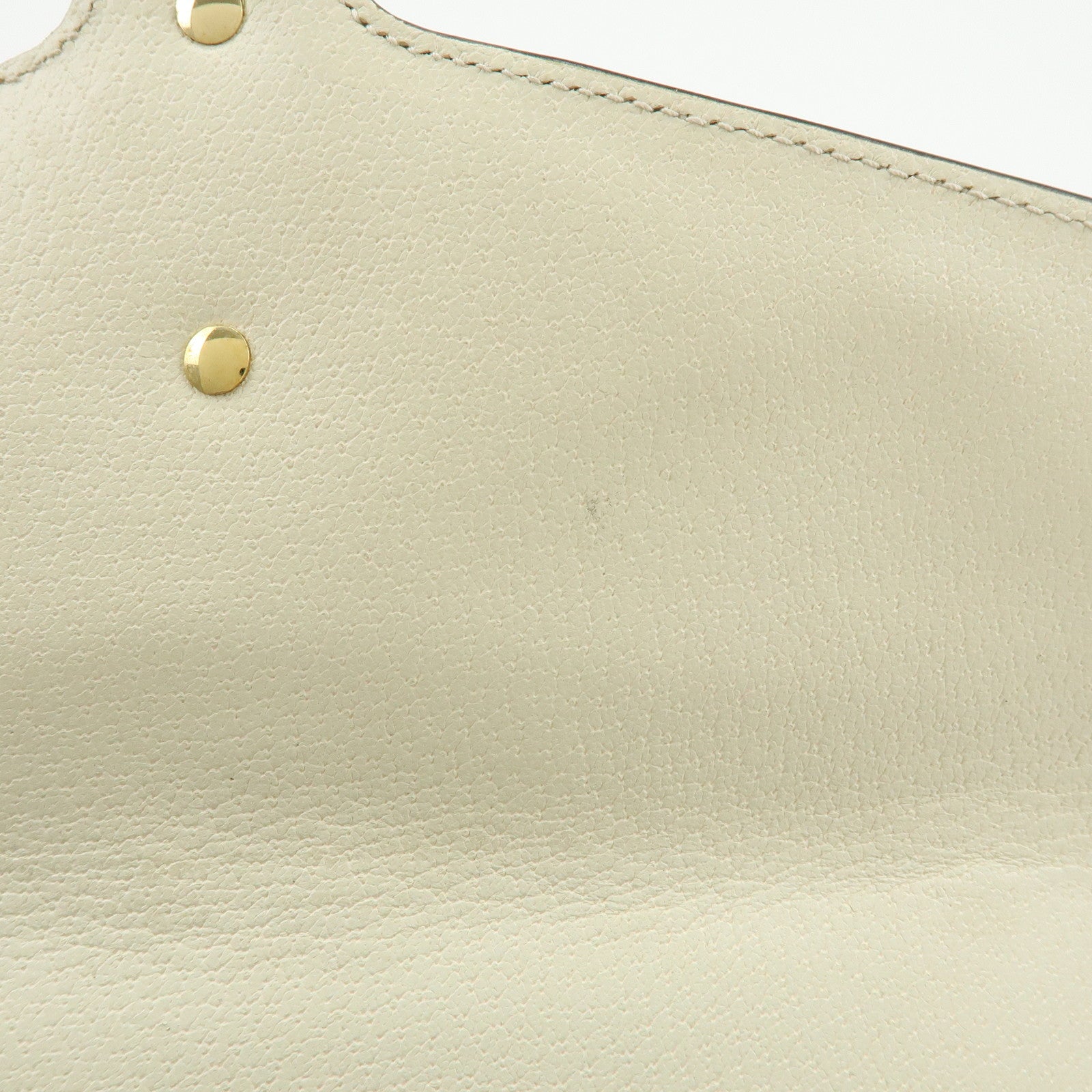 GUCCI Sylvie Sherry Calf Leather Shoulder Bag Ivory Bee & Star 524405