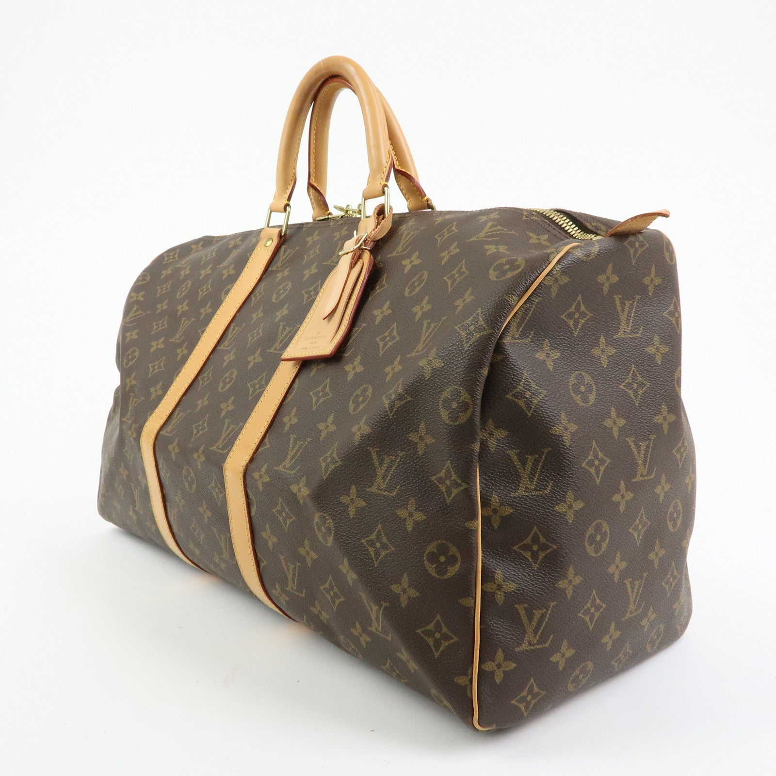 Louis Vuitton Monogram Keep All 50 Boston Bag Brown M41426