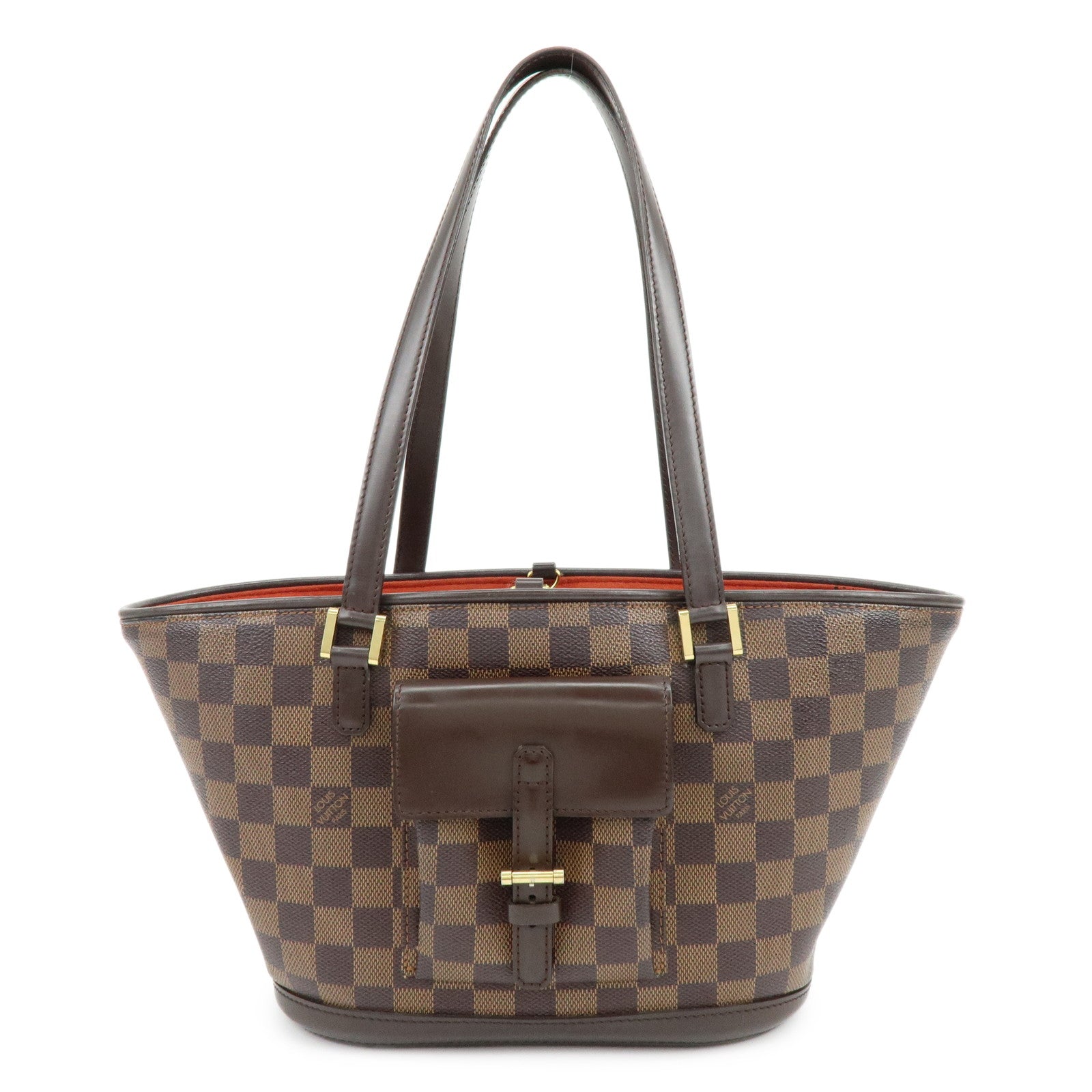 Louis Vuitton Manosque PM Damier Canvas Tote Bag Ebene N51121