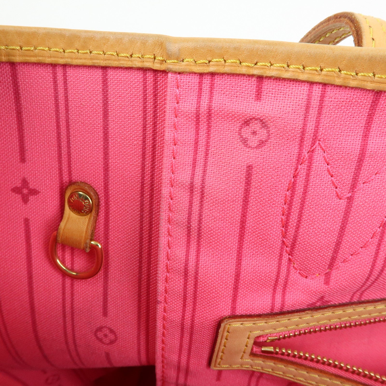 Louis Vuitton Monogram Rose Neverfull MM Tote Shoulder Bag M48613