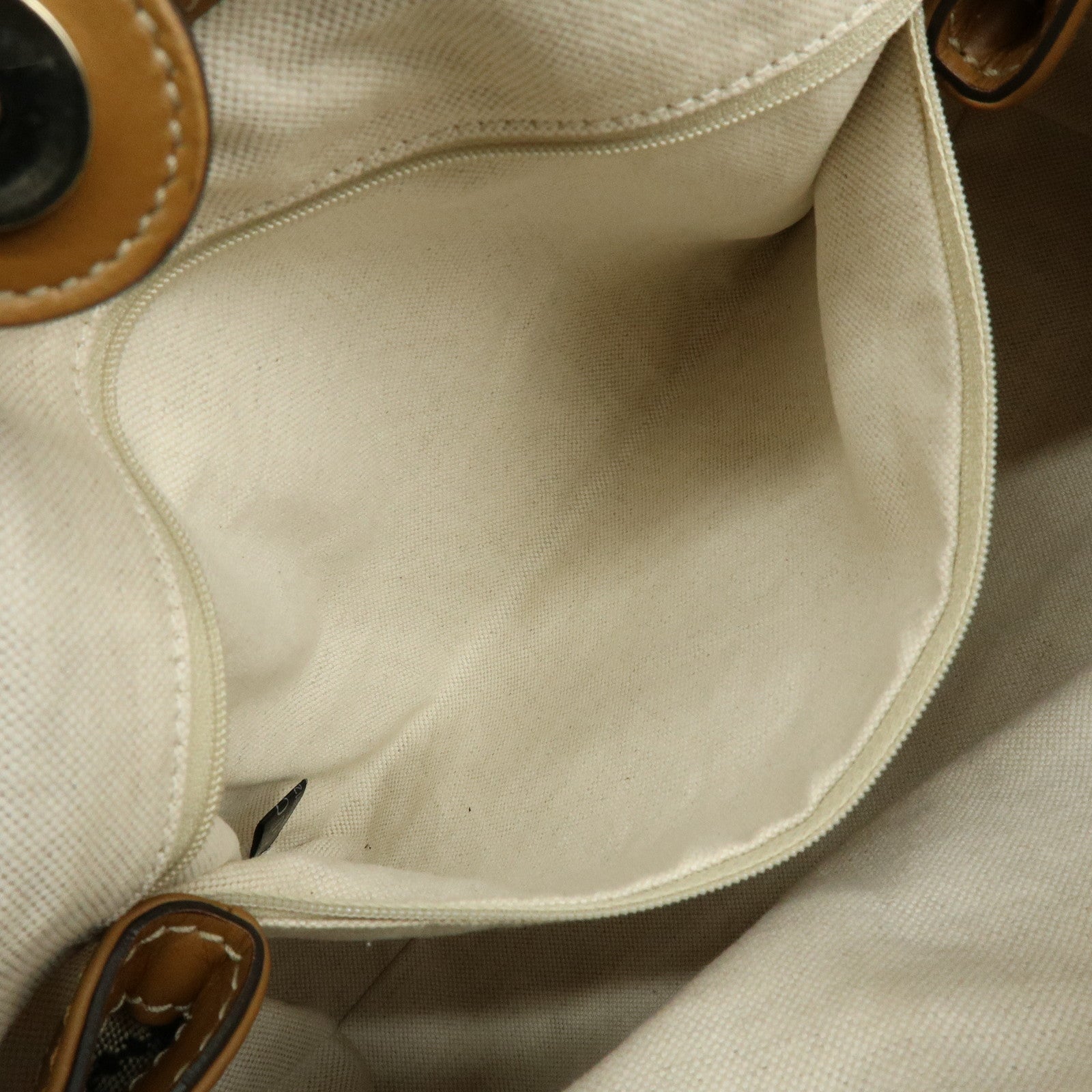 GUCCI Sukey Diamante Interlocking G Canvas Leather Tote Bag 211944
