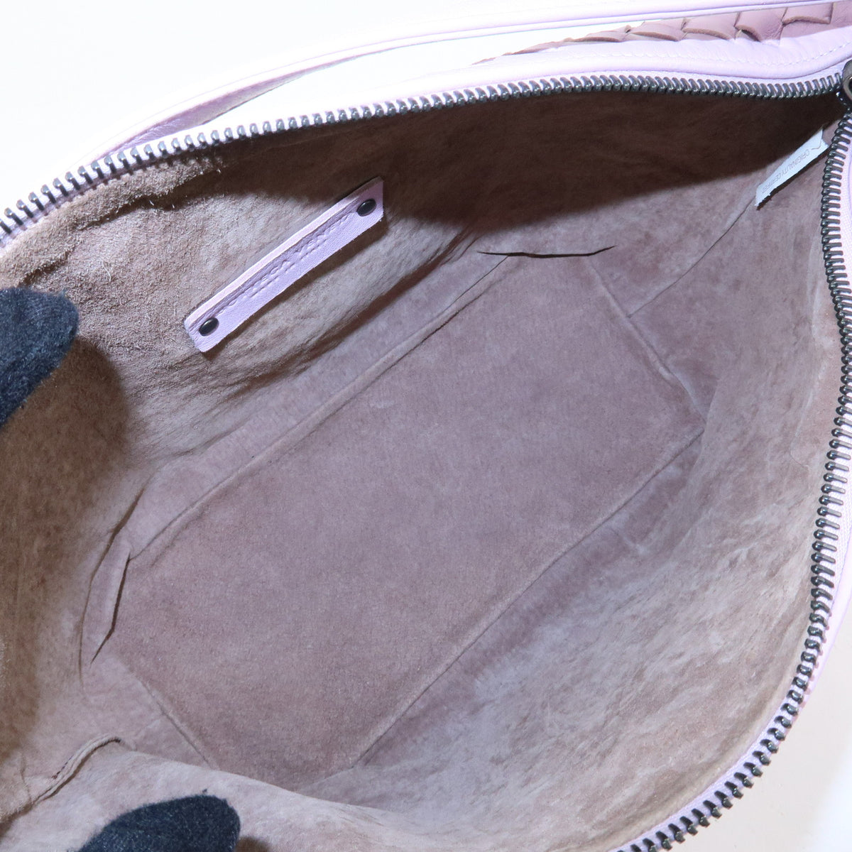 BOTTEGA VENETA Intrecciato Leather Shoulder Bag Lavender 239988