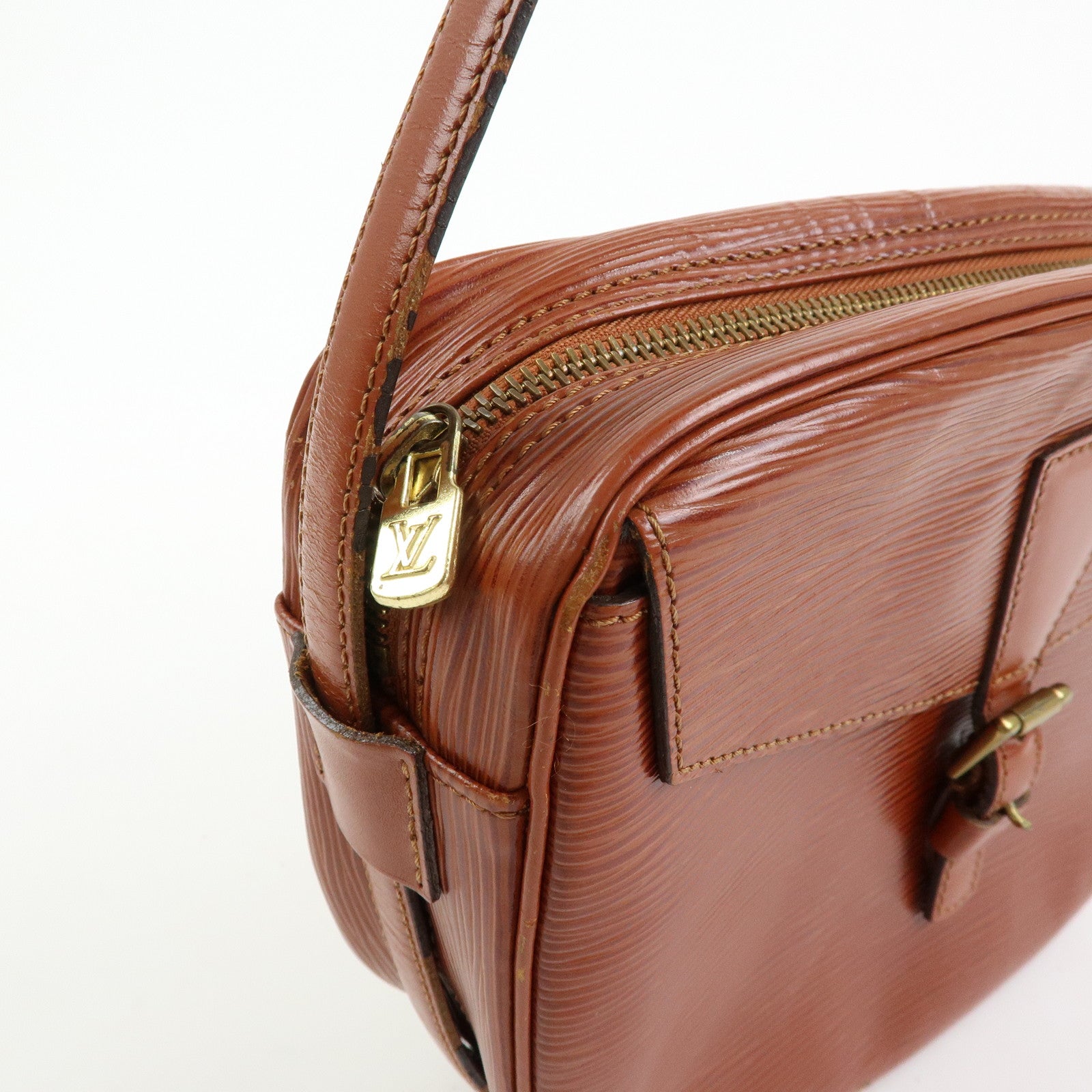 Louis Vuitton Epi Jeune Fille Shoulder Bag Kenya Brown M52153