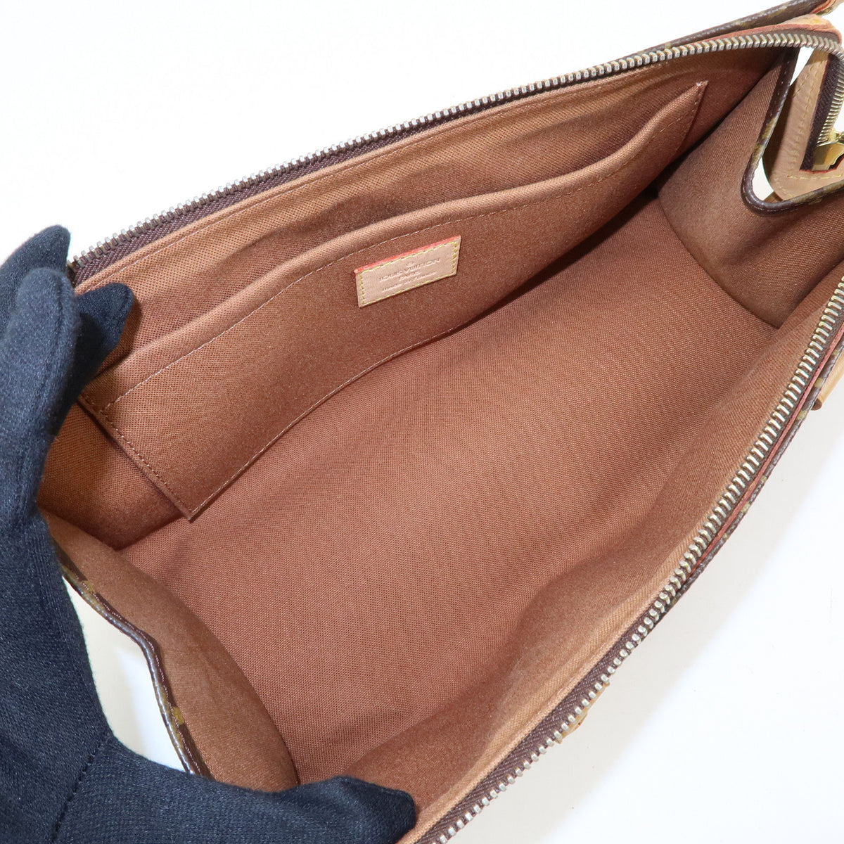 Louis Vuitton Monogram Popincourt Hand Bag Brown M40009