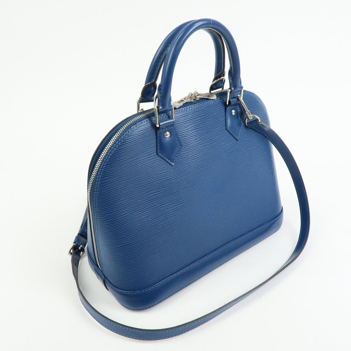 Louis Vuitton Epi Alma PM Leather Hand Bag Toledo Blue M52145