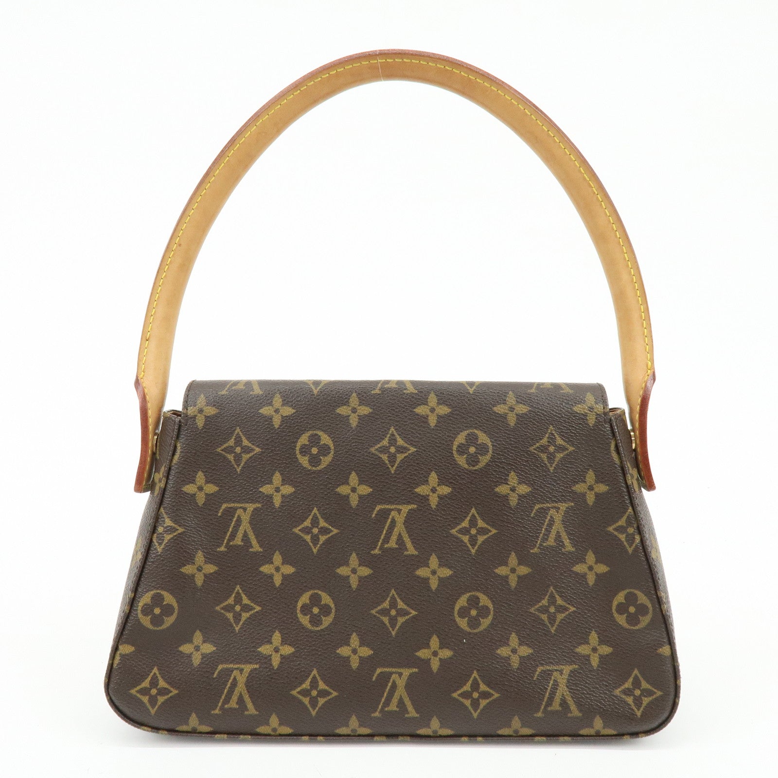 Louis Vuitton Monogram Mini Looping Shoulder Bag Hand Bag Brown M51147