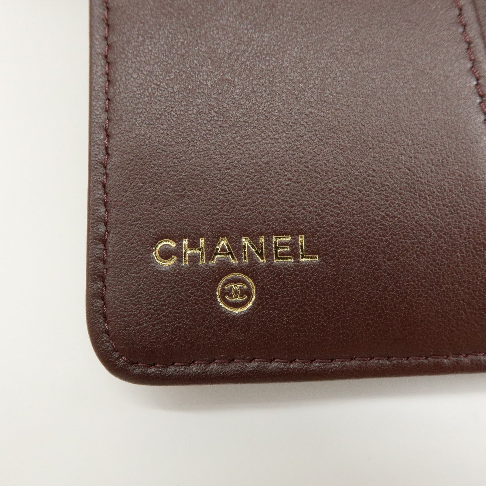 CHANEL COCO Mark Matelasse Caviarskin Agenda Cover Black