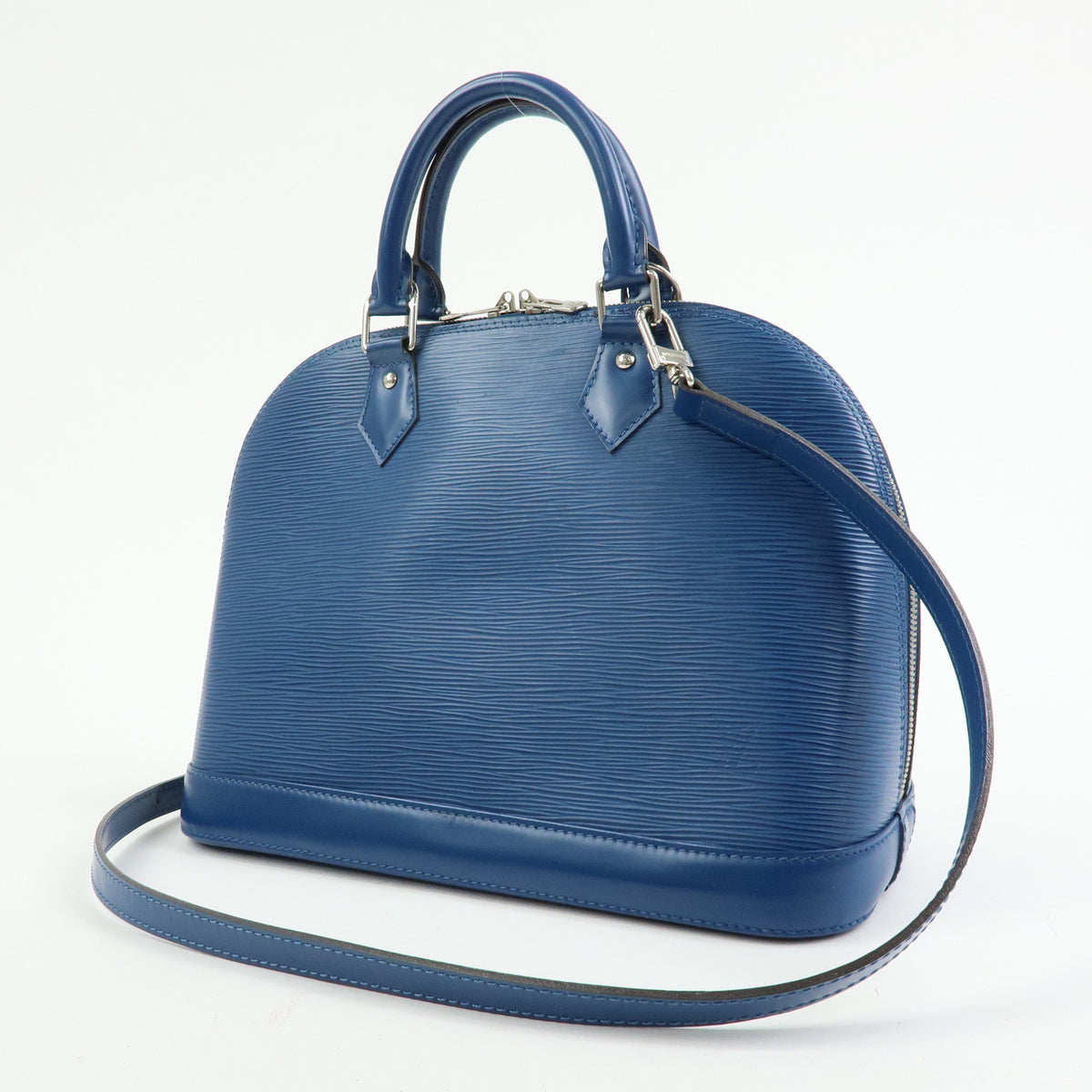 Louis Vuitton Epi Alma PM Leather Hand Bag Toledo Blue M52145