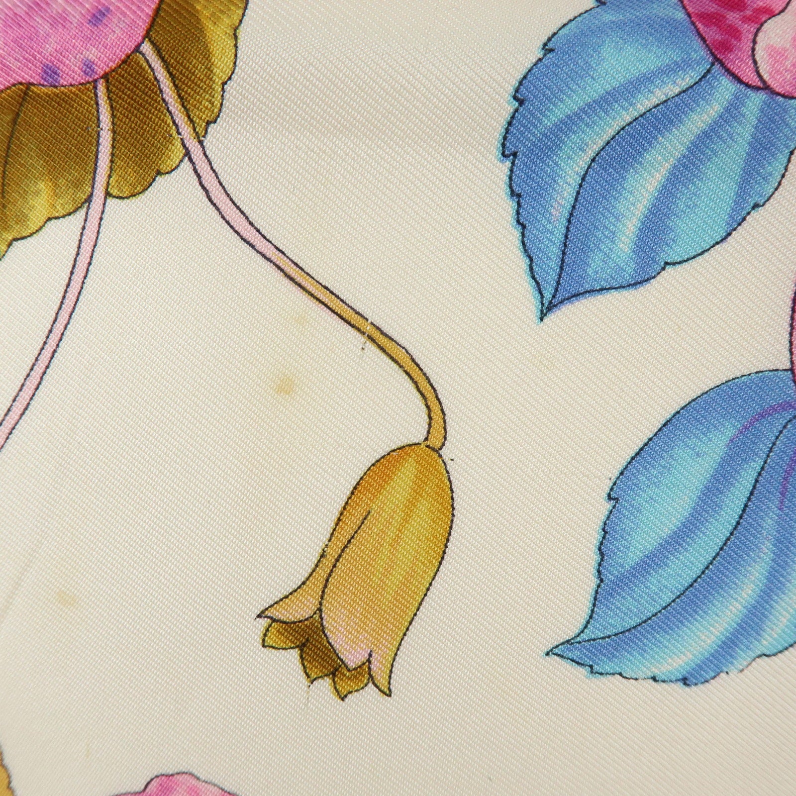 Christian Dior Set of 2 Silk 100% Scarf Flower Cat Paisley Pink Black