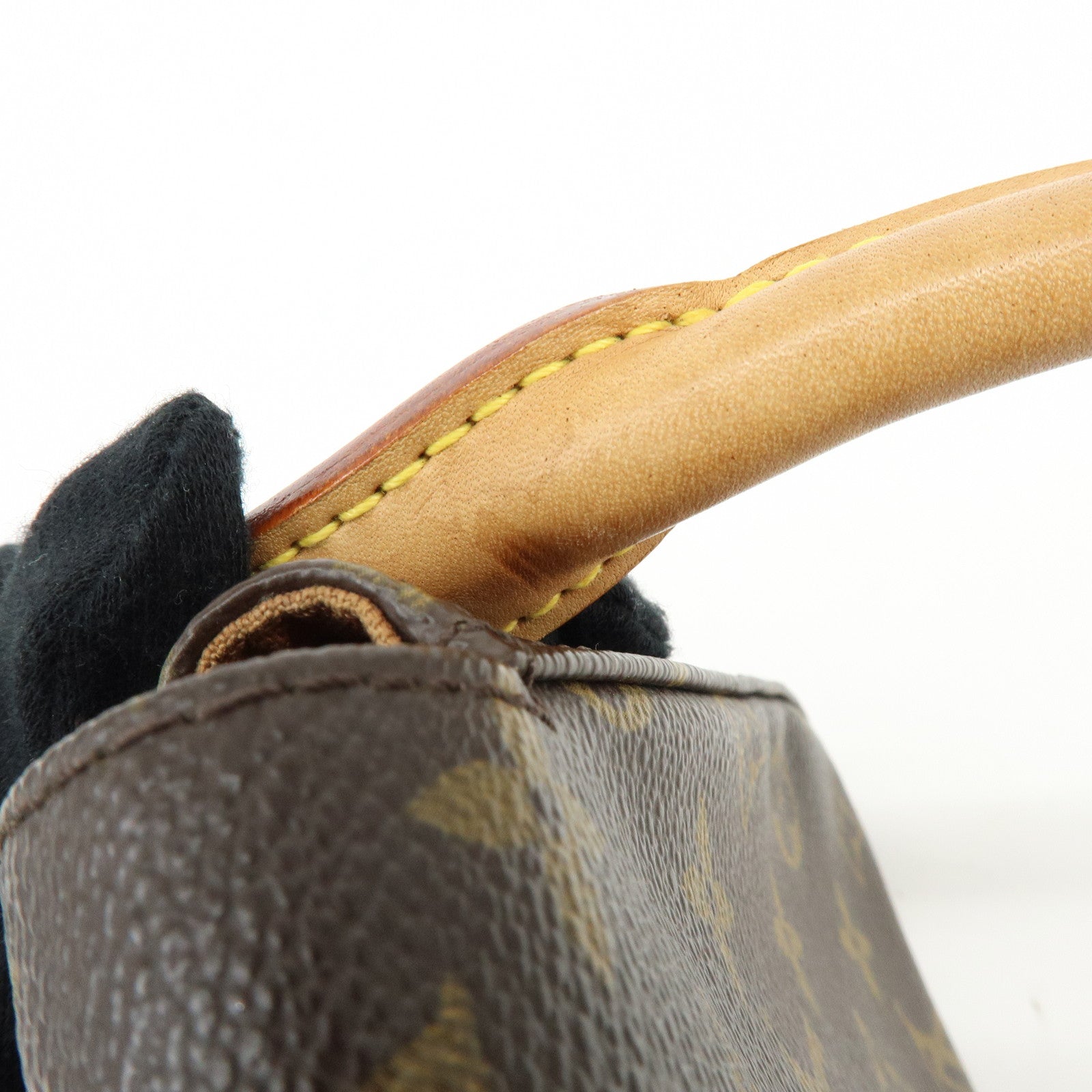 Louis Vuitton Monogram Mini Looping Shoulder Bag Hand Bag Brown M51147
