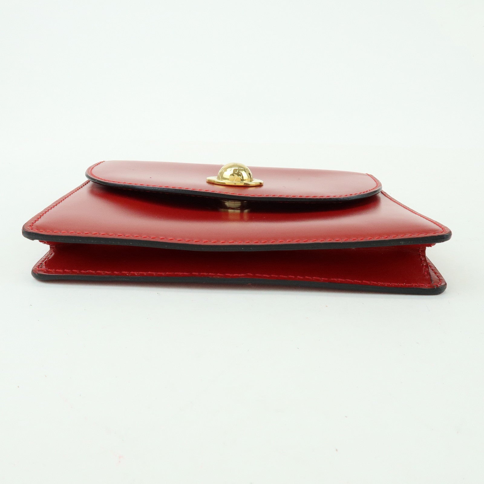 CELINE Starball Leather Chain Shoulder Bag Crossbody Bag Red