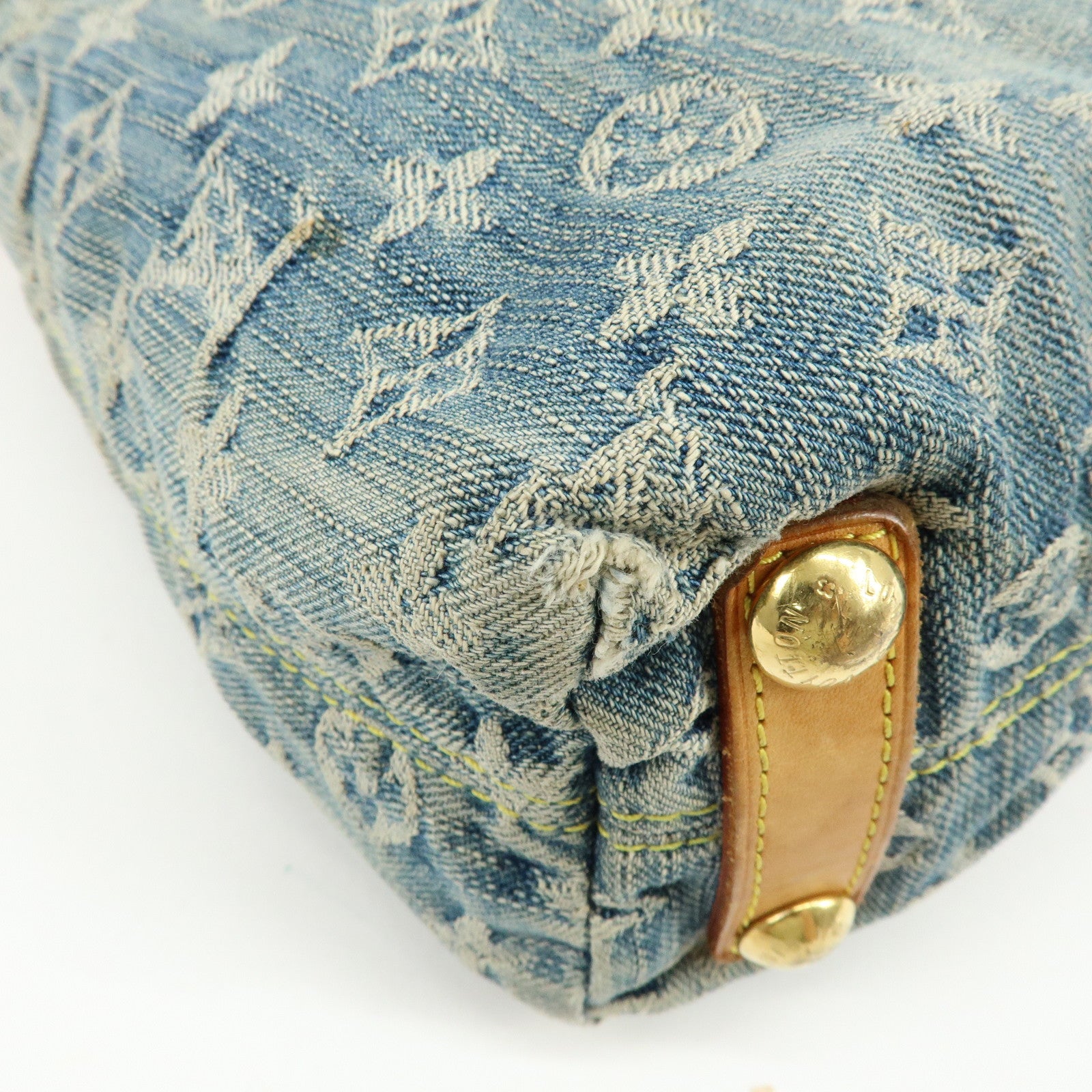 Louis Vuitton Monogram Denim Baggy PM 2Way Bag Shoulder Bag M95049
