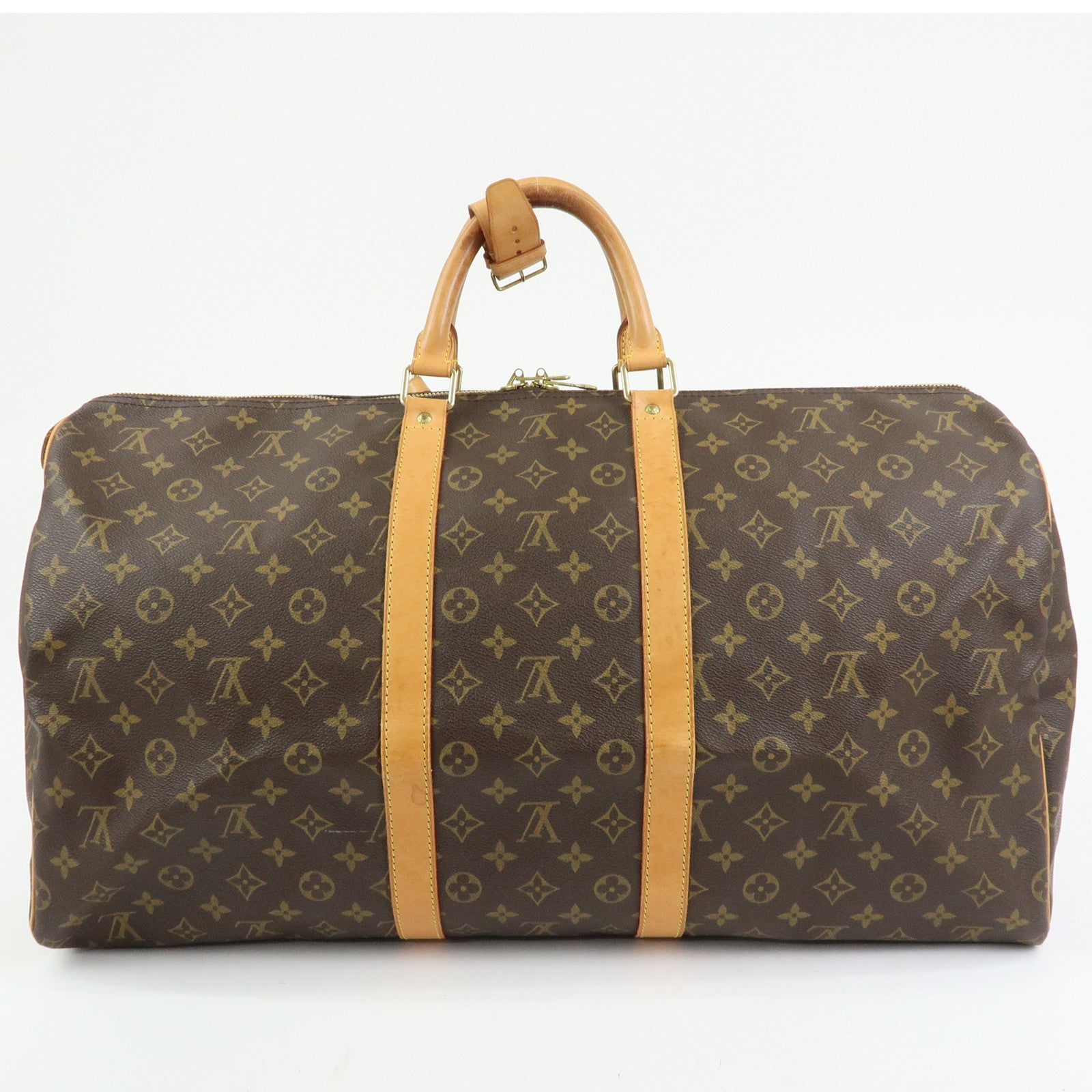 Louis Vuitton Monogram Keep All 55 Boston Bag Brown M41424