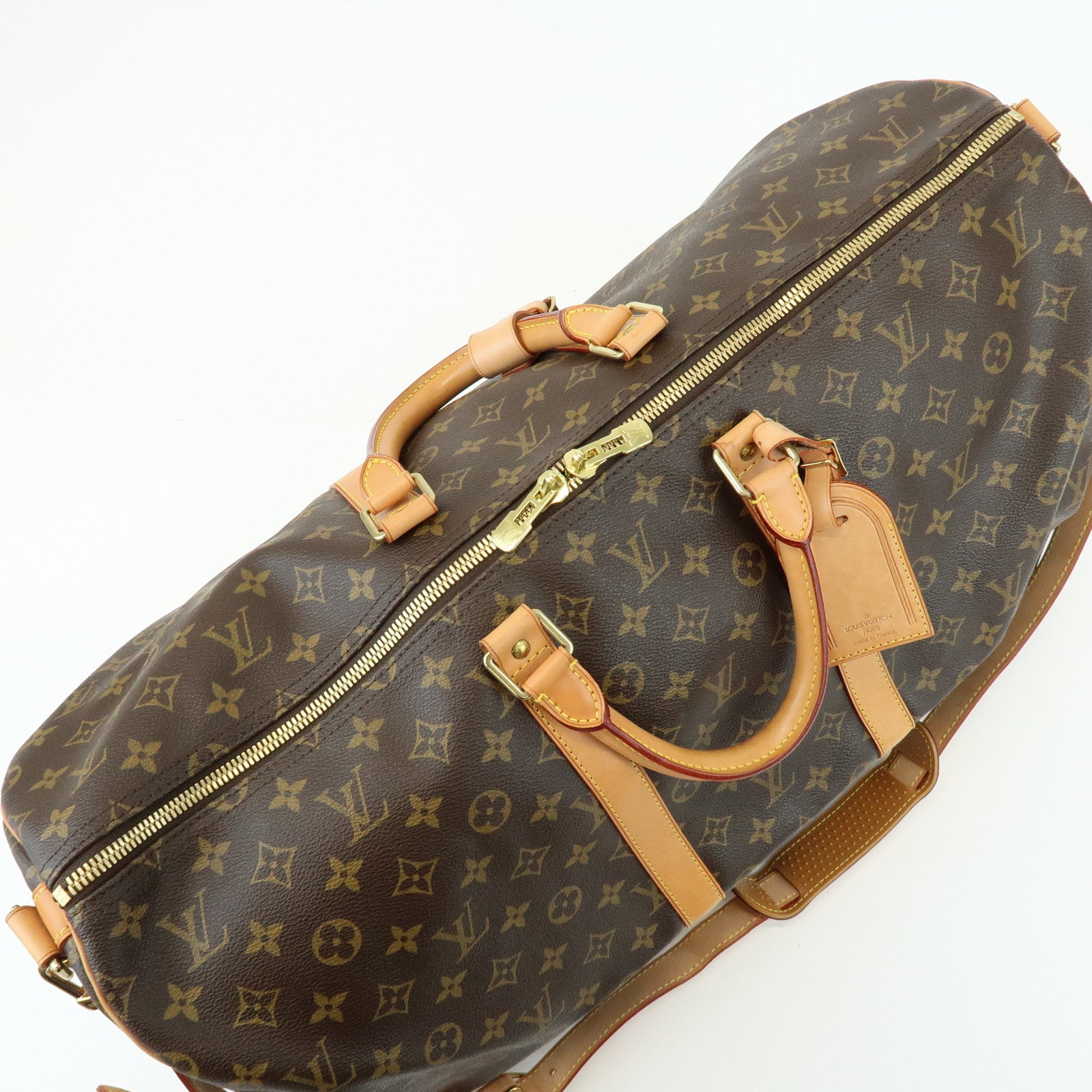 Louis Vuitton Monogram Keep All Bandouliere 55 Boston Bag M41414