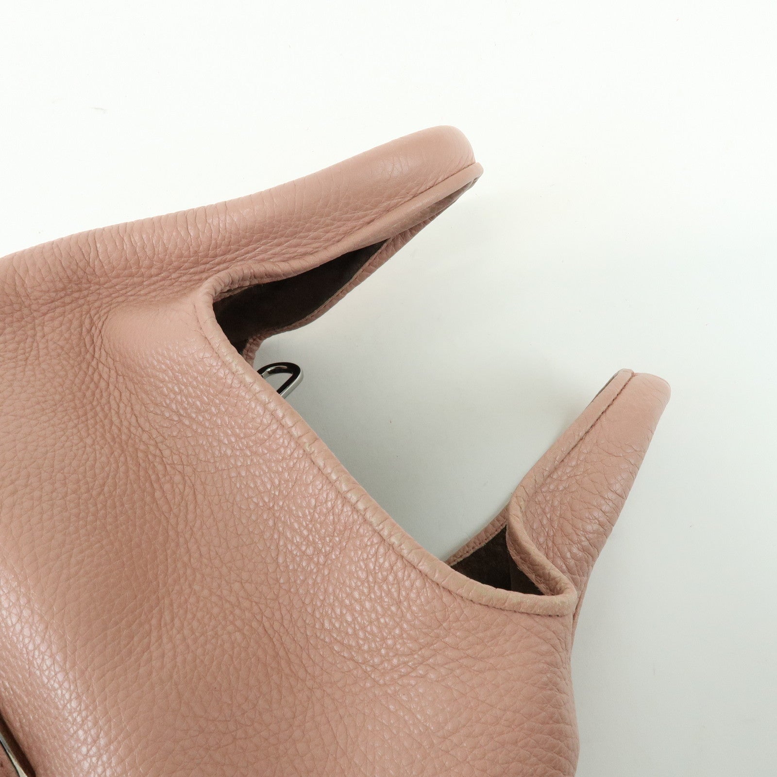LOEWE Calle PM Leather Hand Tote Bag Bear Lock Charm Pink