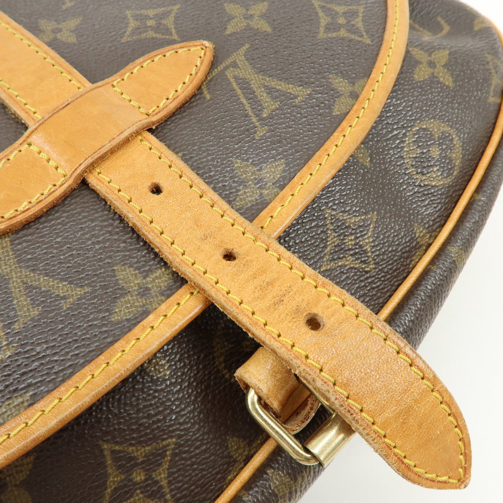 Louis Vuitton Monogram Saumur 30 Canvas Shoulder Bag Brown M42256
