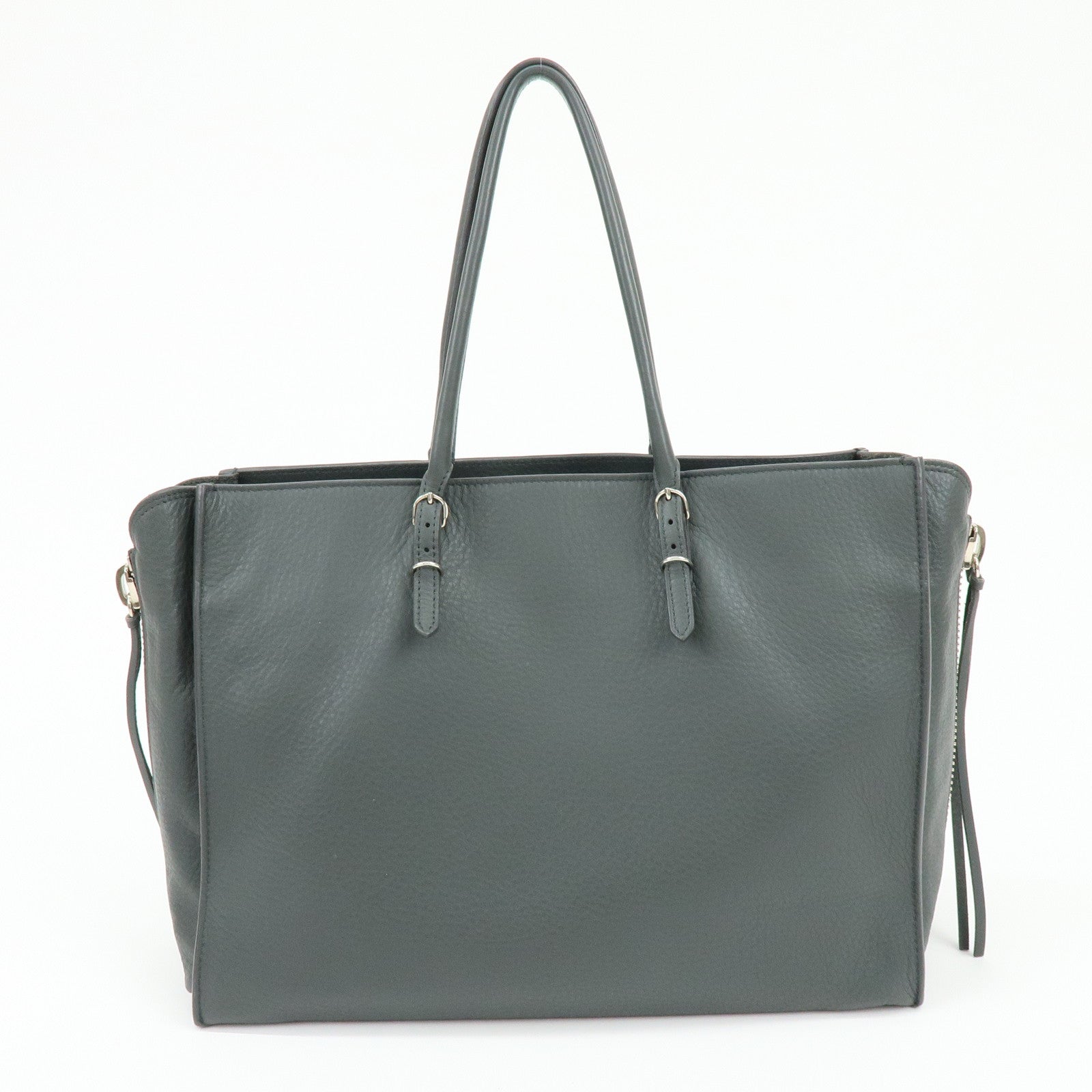 BALENCIAGA The Paper Shoulder Bag Hand Bag Grey 432596
