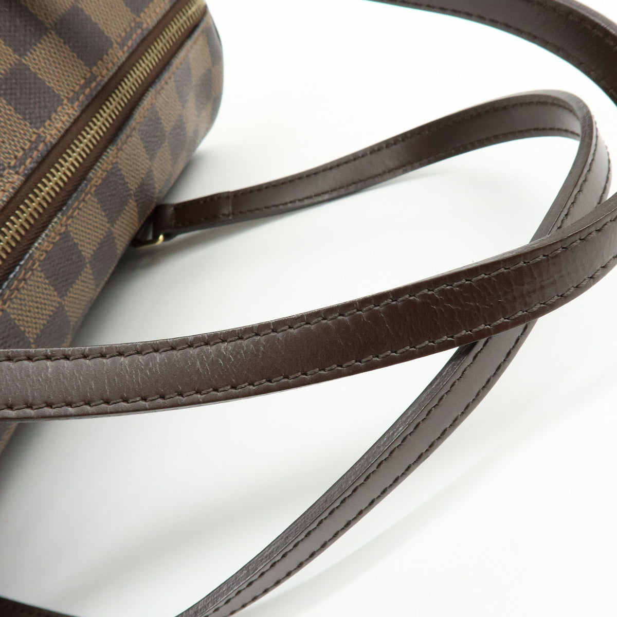 Louis Vuitton Damier Ebene Papillon 30 Hand Bag & Pouch Brown N51303