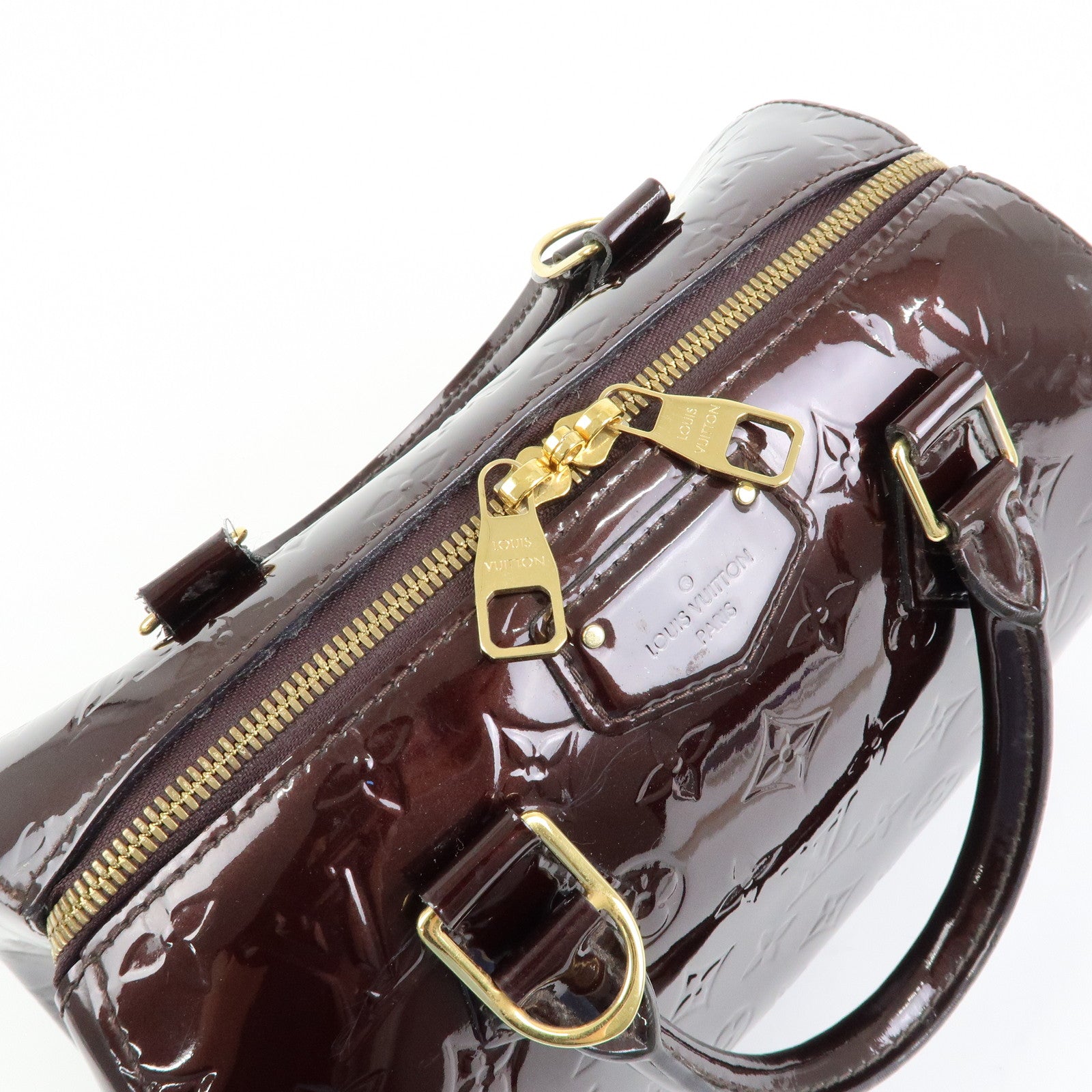 Louis Vuitton Monogram Vernis Montana Leather Hand Bag Amarante M90057