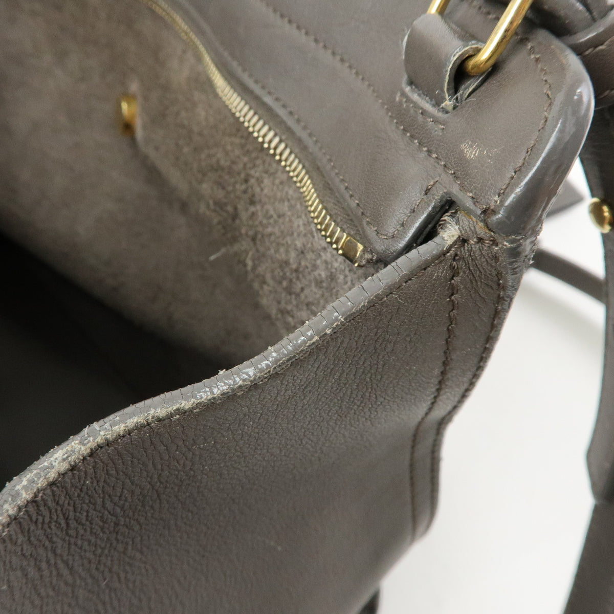 SAINT LAURENT PARIS Petit Cabas Y Line Leather 2Way Hand Bag 311210
