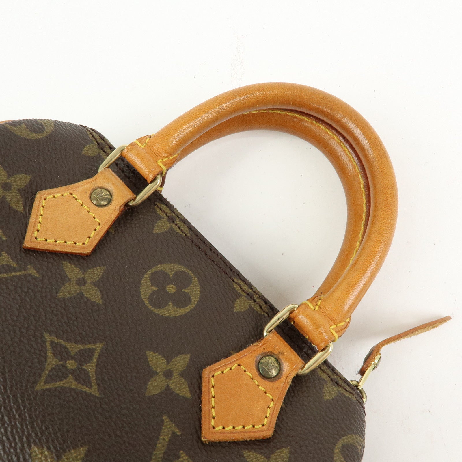 Louis Vuitton Monogram Mini Speedy Hand Bag Brown M41534