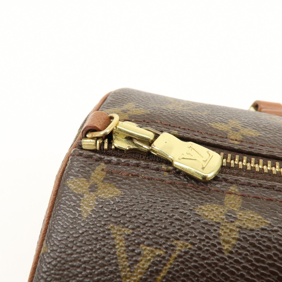 Louis Vuitton Monogram Papillon 30 Hand Bag Brown M51365