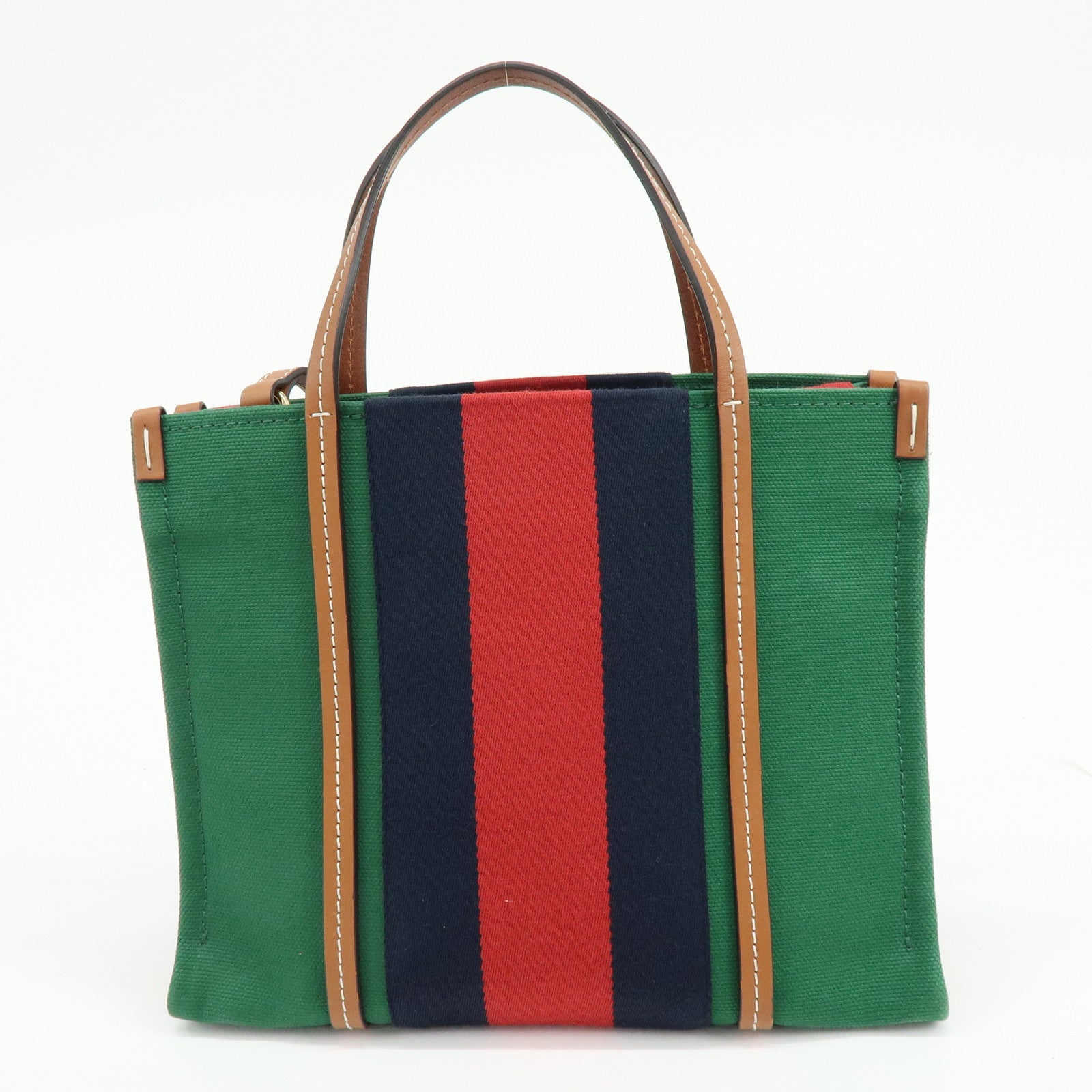 GUCCI Interlocking G Sherry Canvas 2Way Bag Hand Shoulder Bag 727728