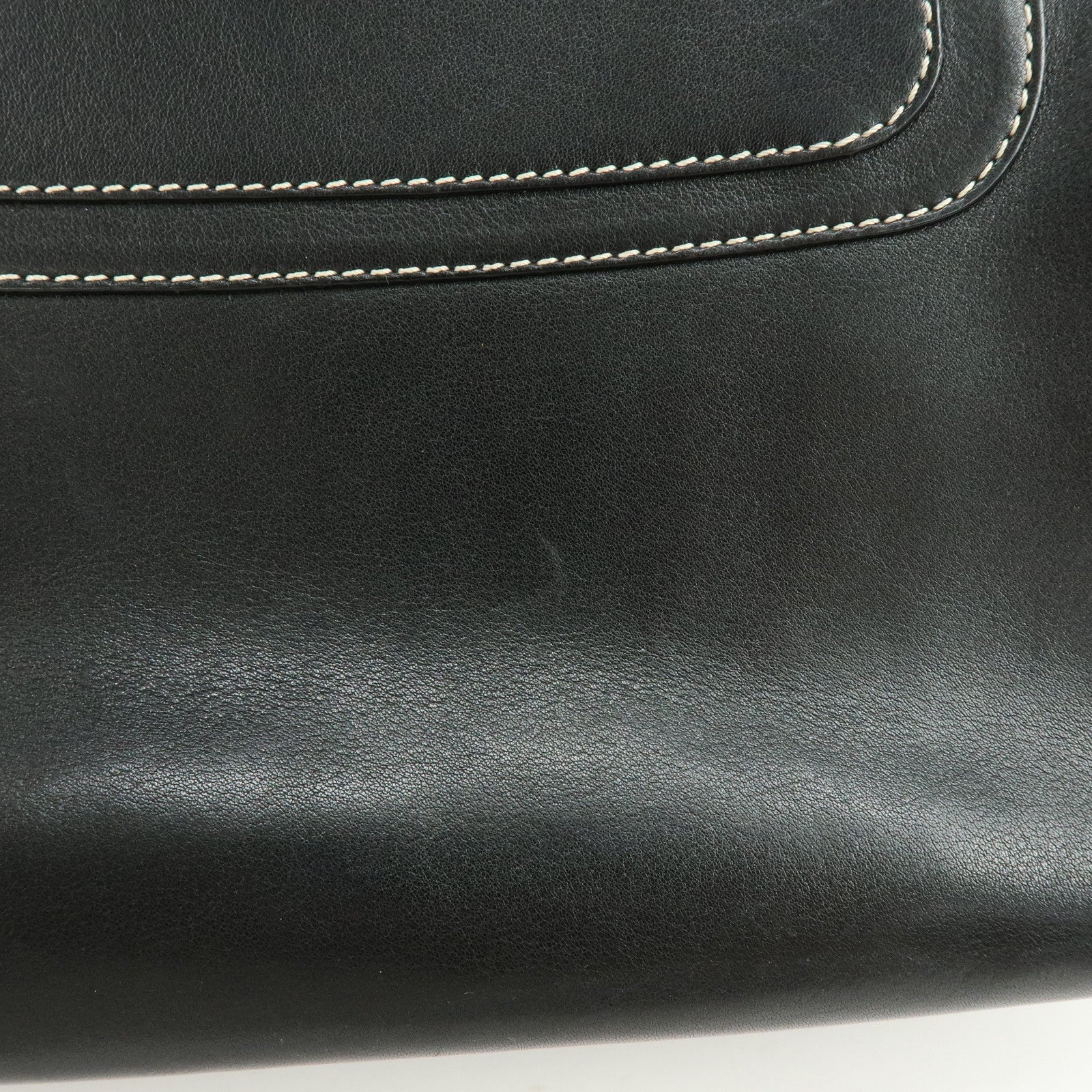 CELINE Boogie Bag Leather Hand Bag Tote Bag Black
