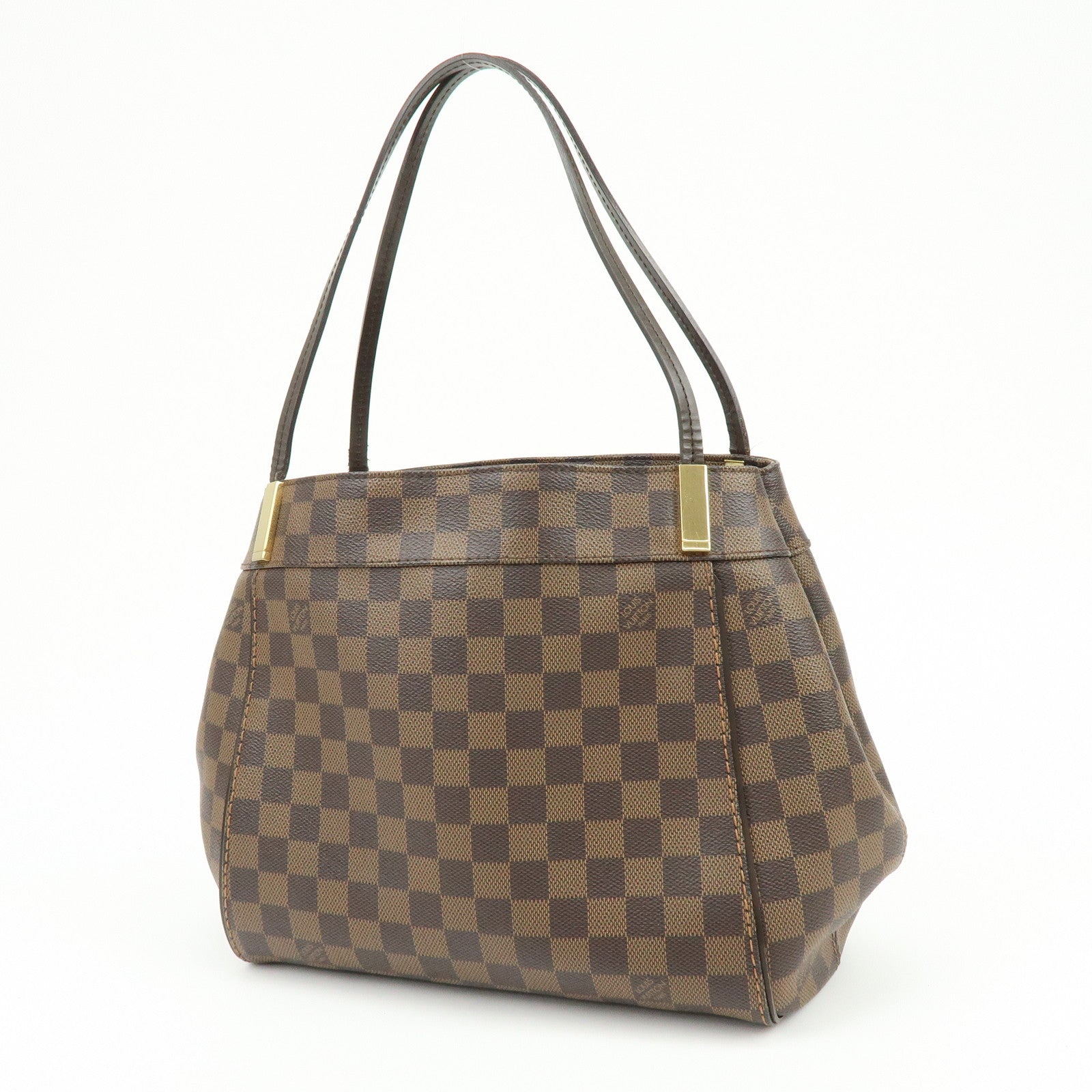 Louis Vuitton Damier Ebene Marylebone PM Shoulder Bag Brown N41215