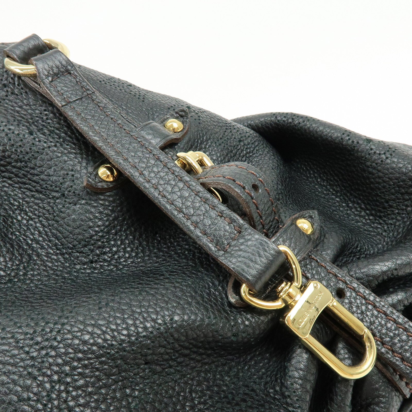 Louis Vuitton Monogram Mahina L Shoulder Bag Hand Bag Noir M95765