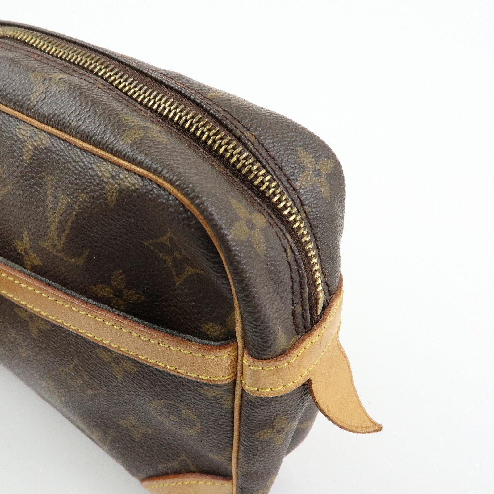 Louis Vuitton Monogram Compiegne 28 Pouch Clutch Bag Brown M51845