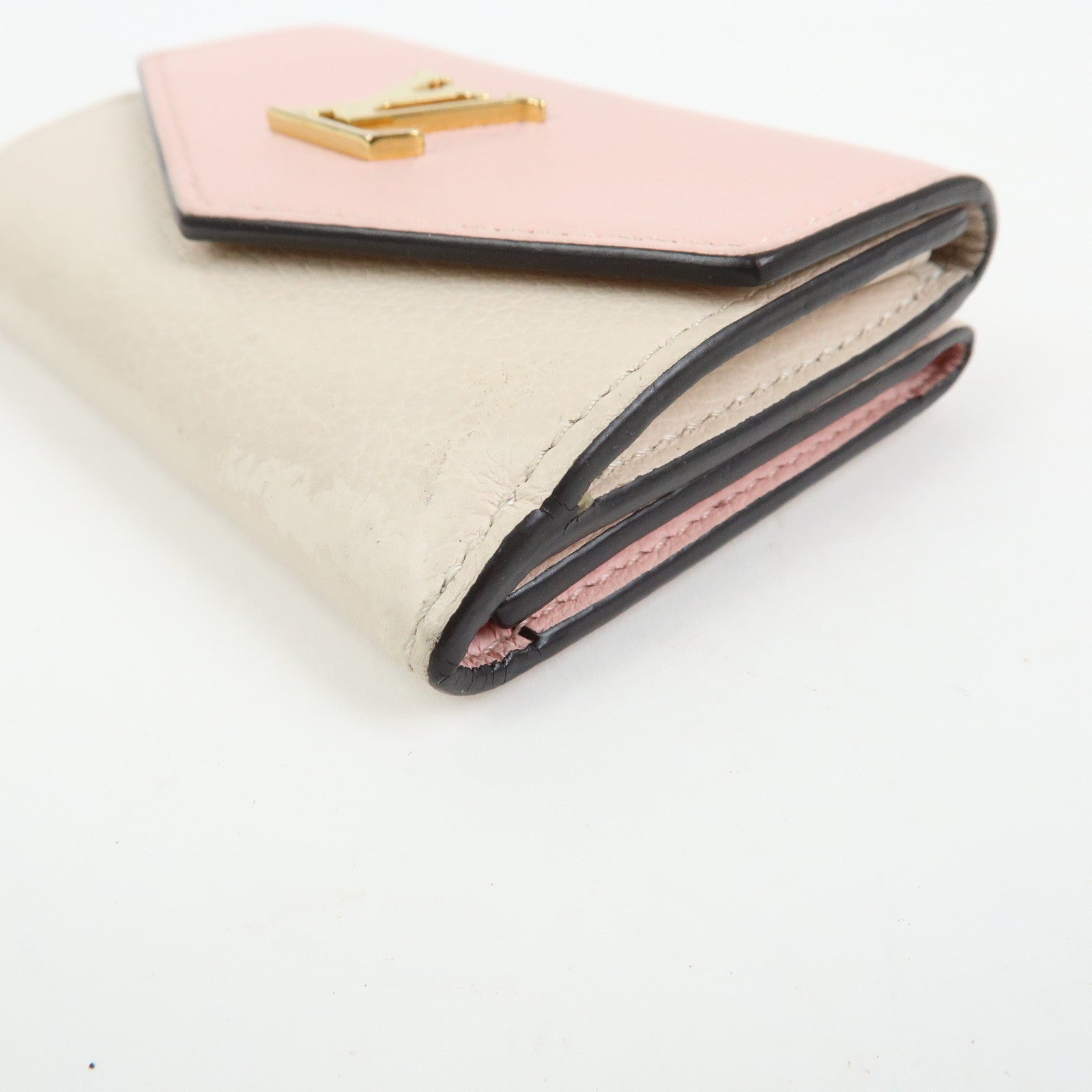 Louis Vuitton Portefeuille Lockmini Taurillon Compact Wallet M80785